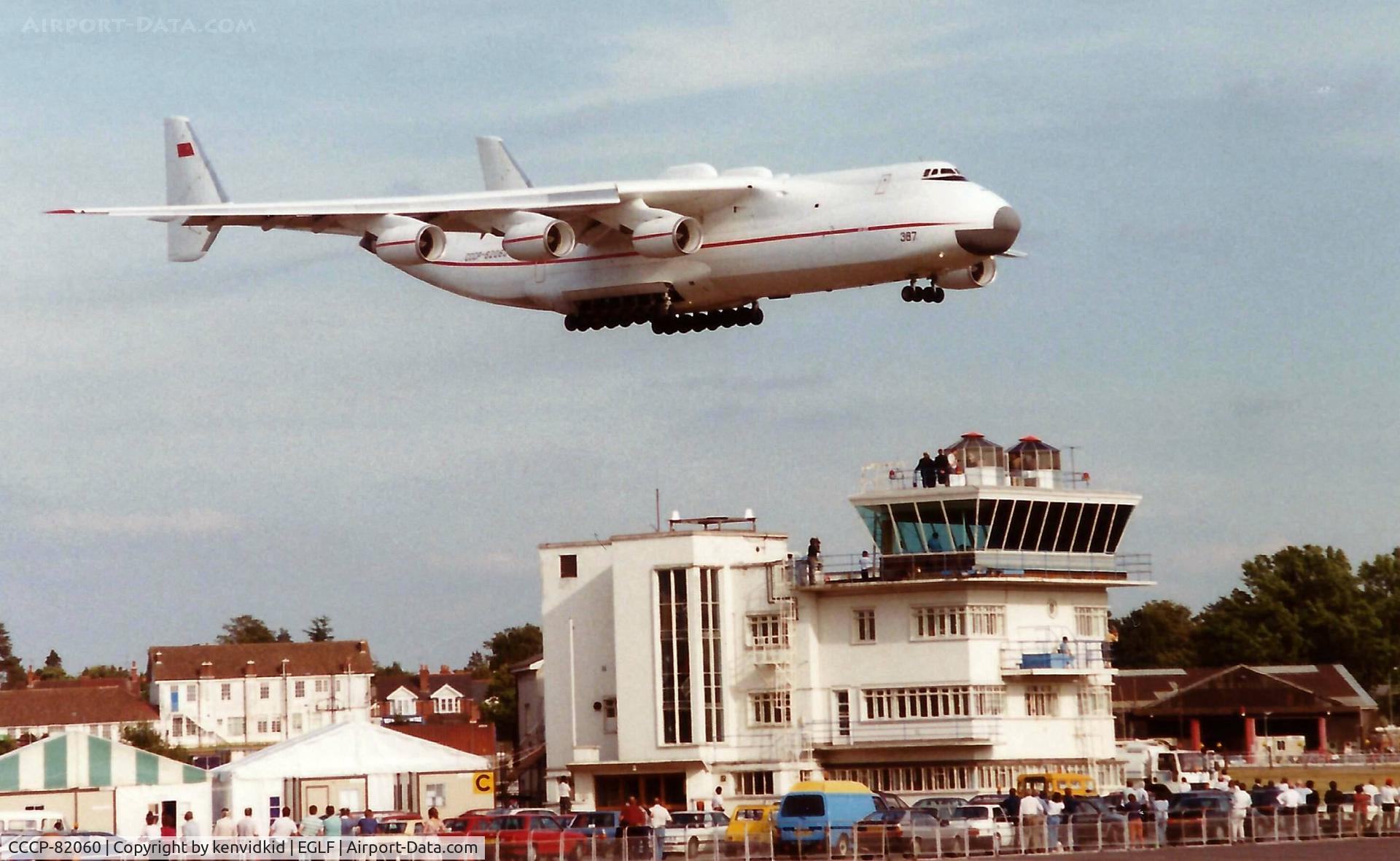 CCCP-82060, 1988 Antonov An-225 Mriya C/N 19530503763, At the 1990 Farnborough International Air Show.