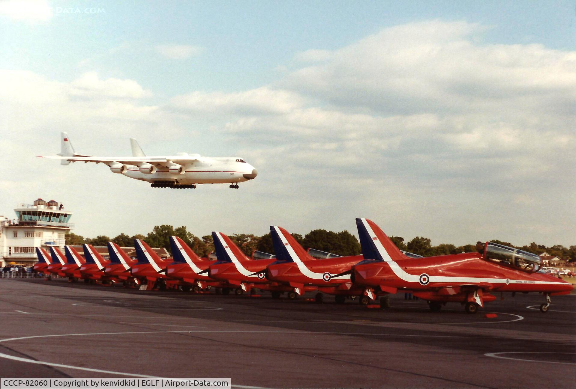CCCP-82060, 1988 Antonov An-225 Mriya C/N 19530503763, At the 1990 Farnborough International Air Show.