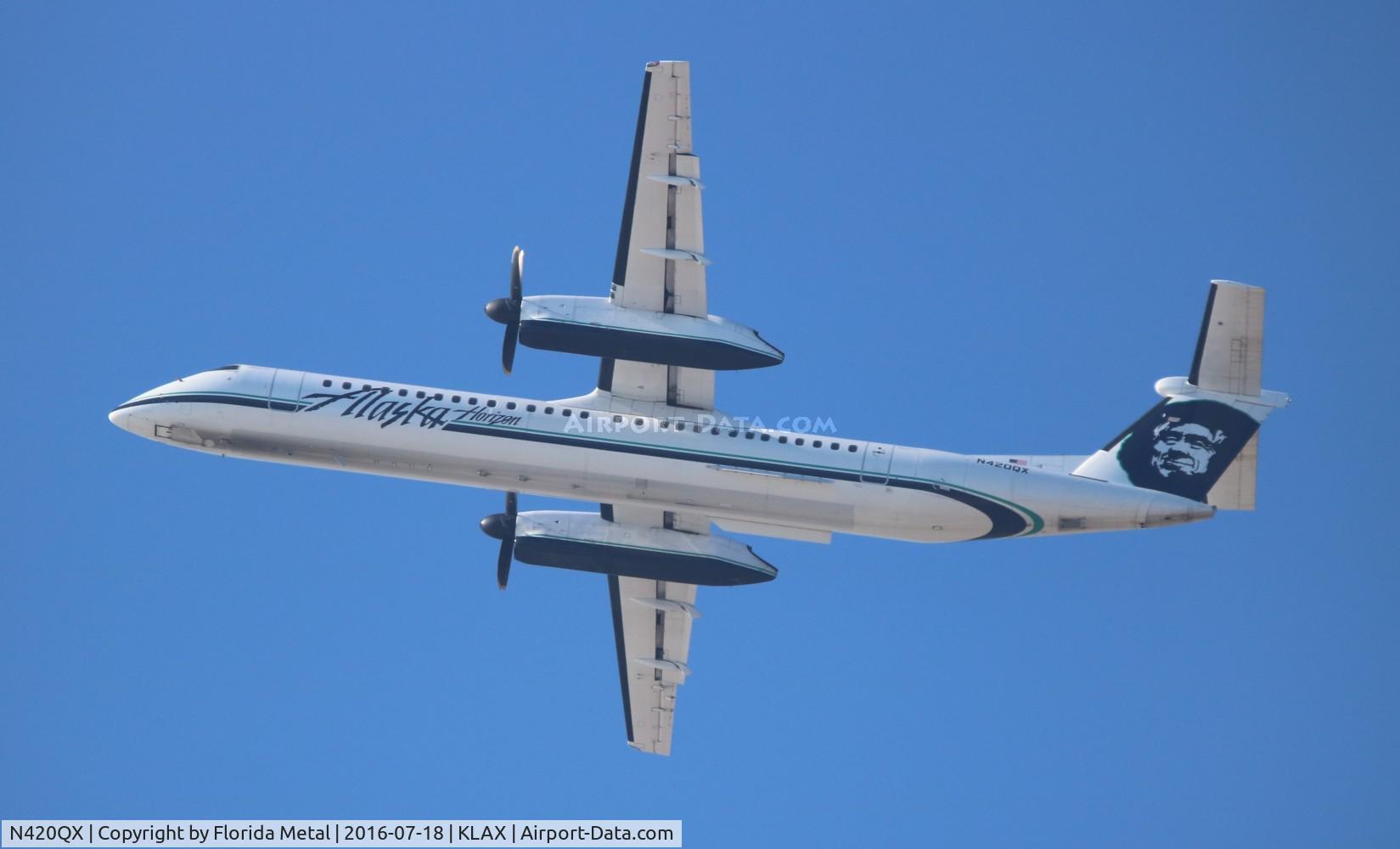 N420QX, 2007 Bombardier DHC-8-402 Dash 8 C/N 4147, LAX 2016