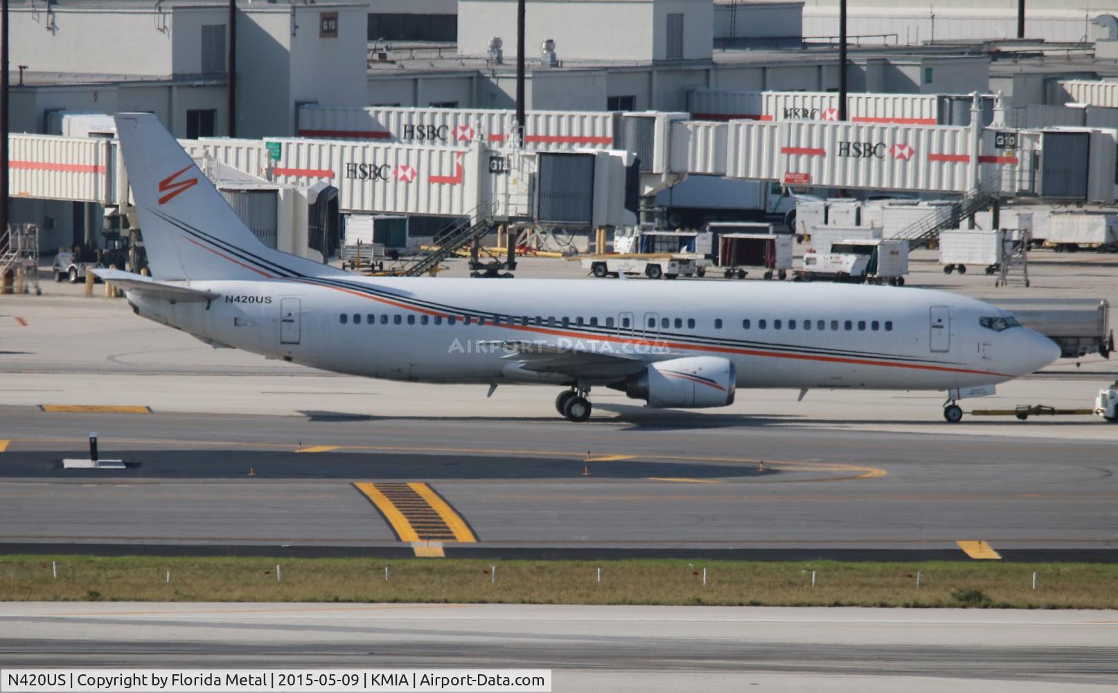N420US, 1989 Boeing 737-401 C/N 23987, MIA 2015