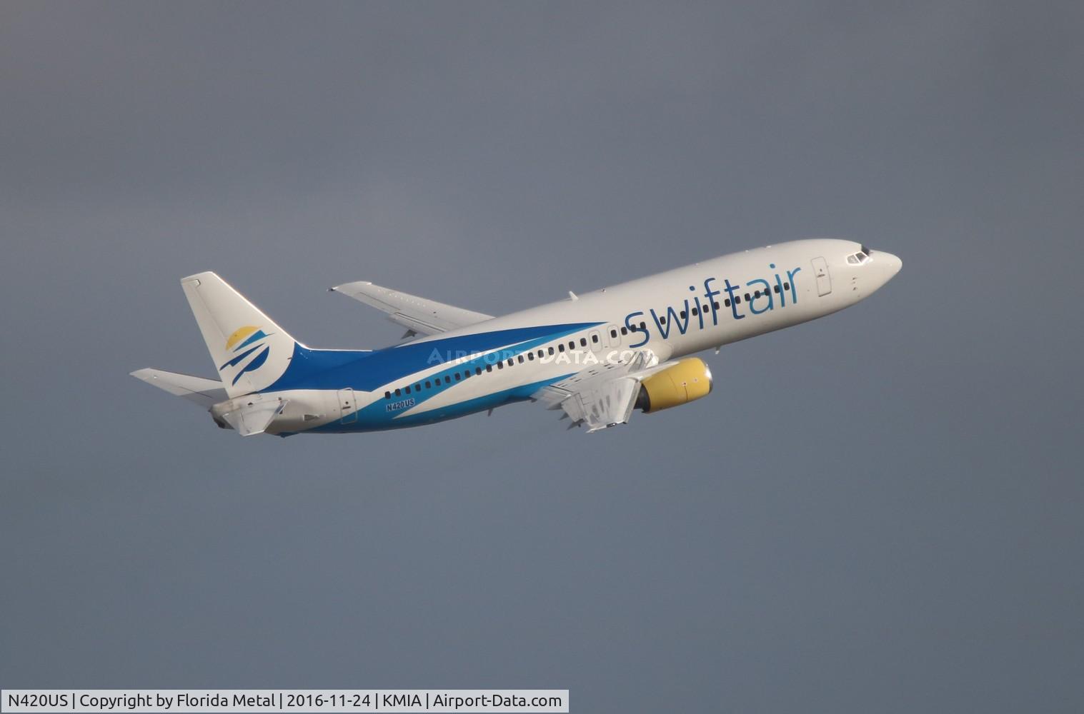 N420US, 1989 Boeing 737-401 C/N 23987, MIA 2016