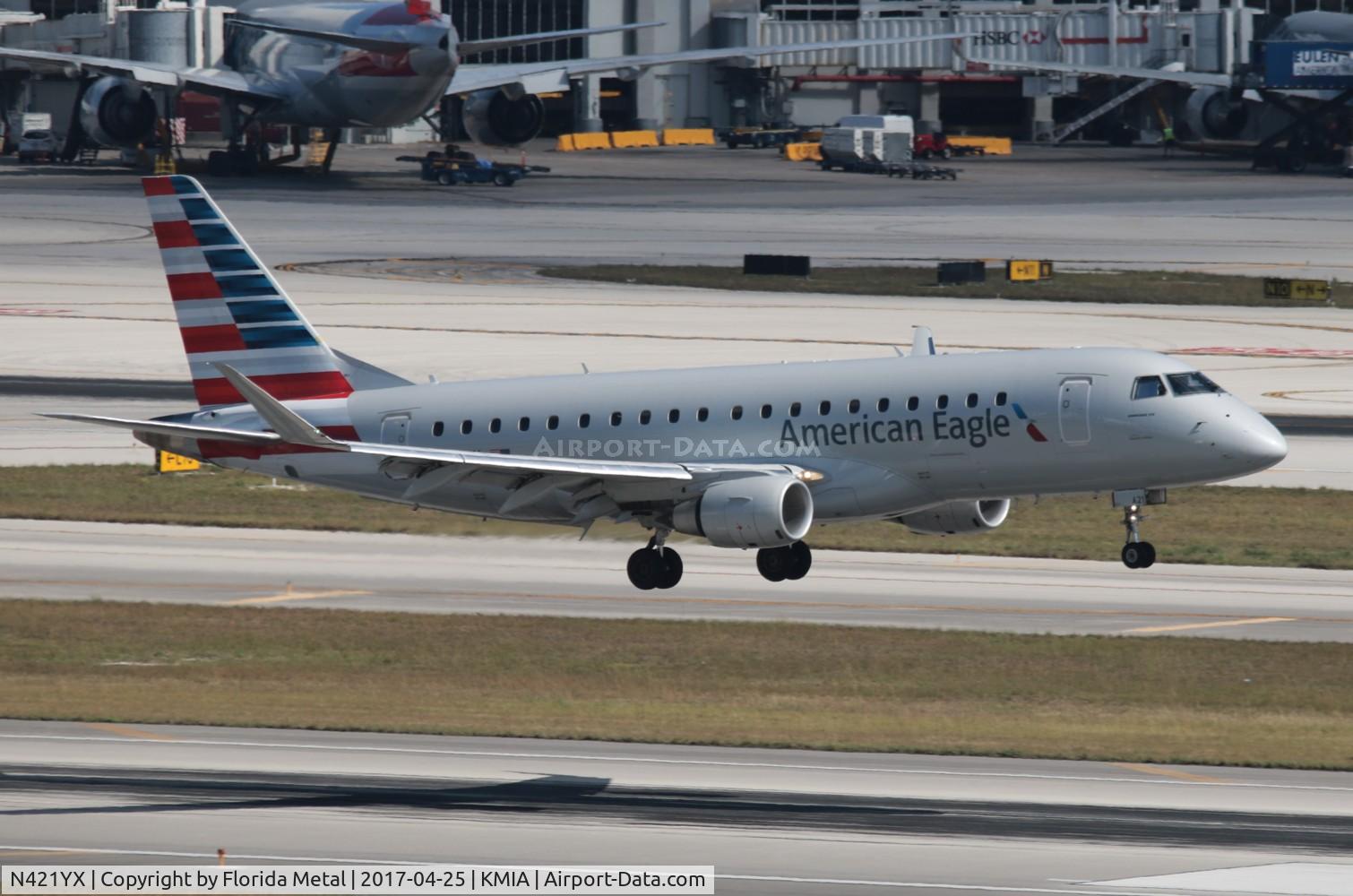 N421YX, 2014 Embraer 175LR (ERJ-170-200LR) C/N 17000386, MIA 2017