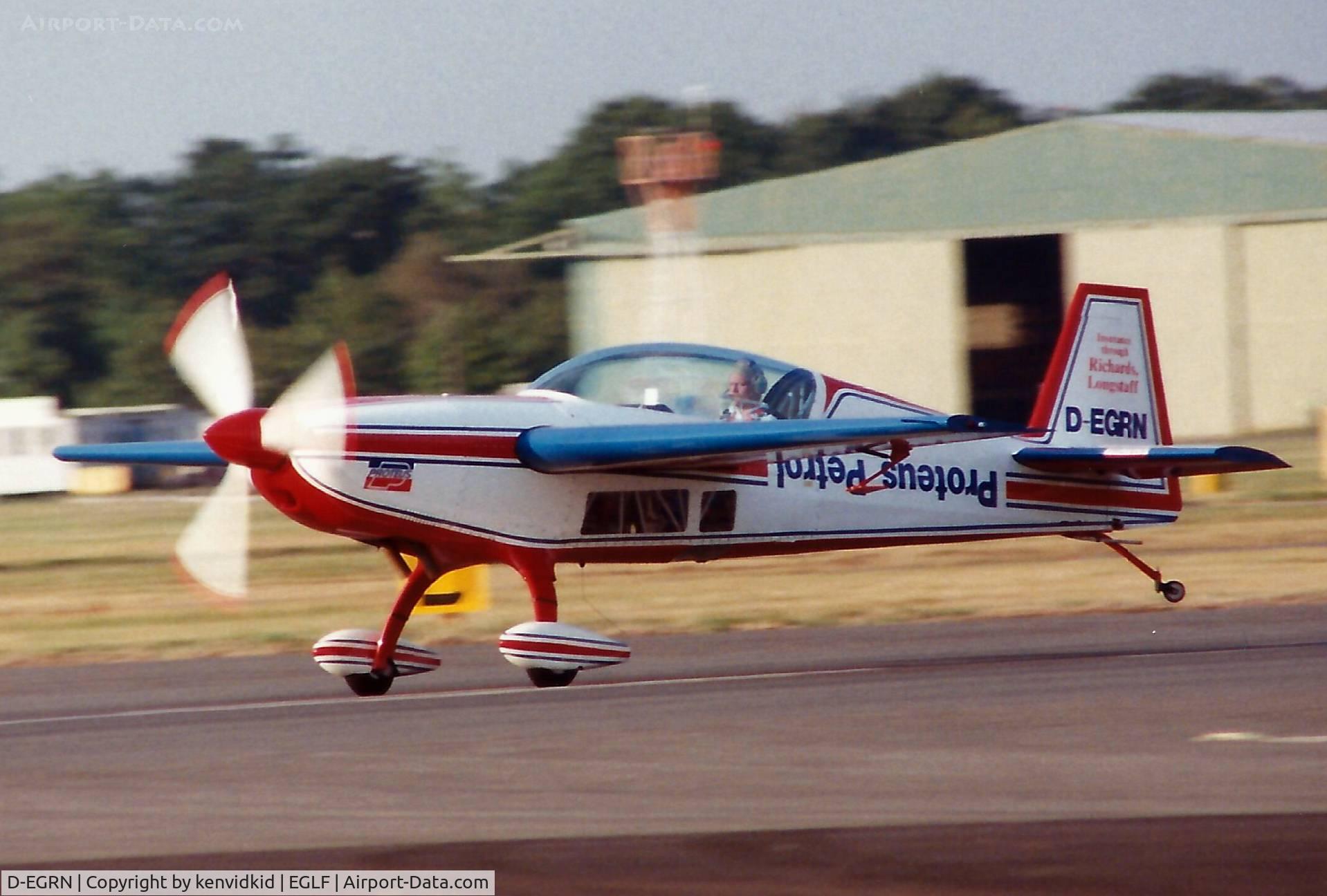 D-EGRN, 1990 Extra EA-300 C/N 15, At the 1990 Farnborough International Air Show.