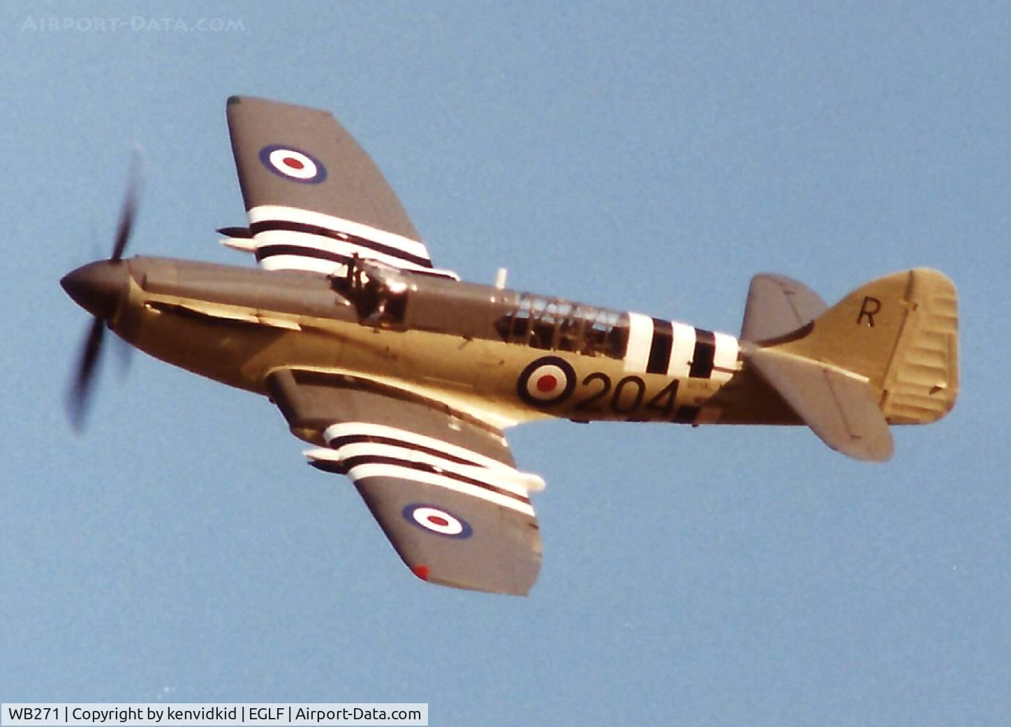 WB271, 1949 Fairey Firefly AS.5 C/N F.8497, At the 1990 Farnborough International Air Show.