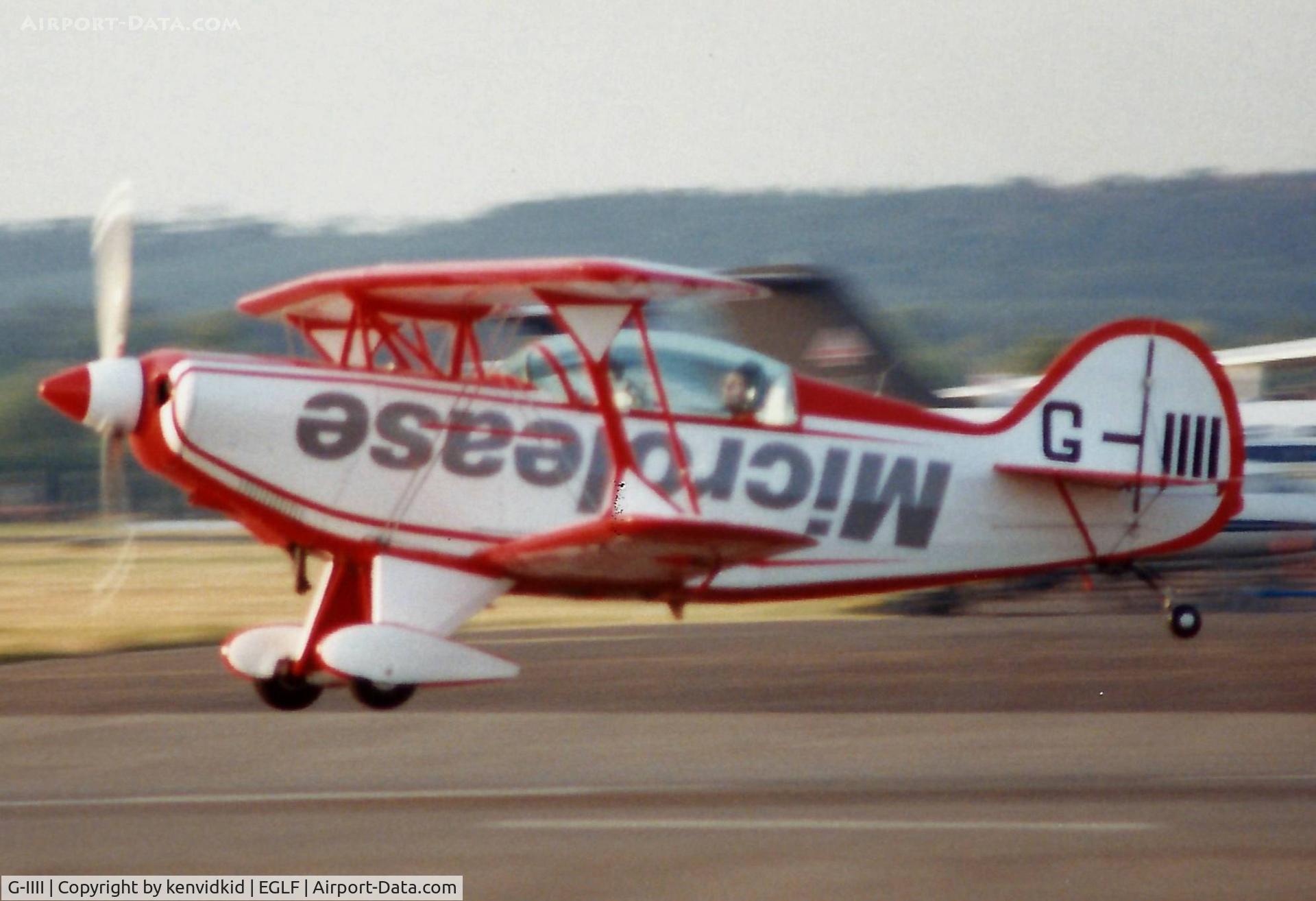 G-IIII, 1983 Pitts S-2B Special C/N 5010, At the 1990 Farnborough International Air Show.