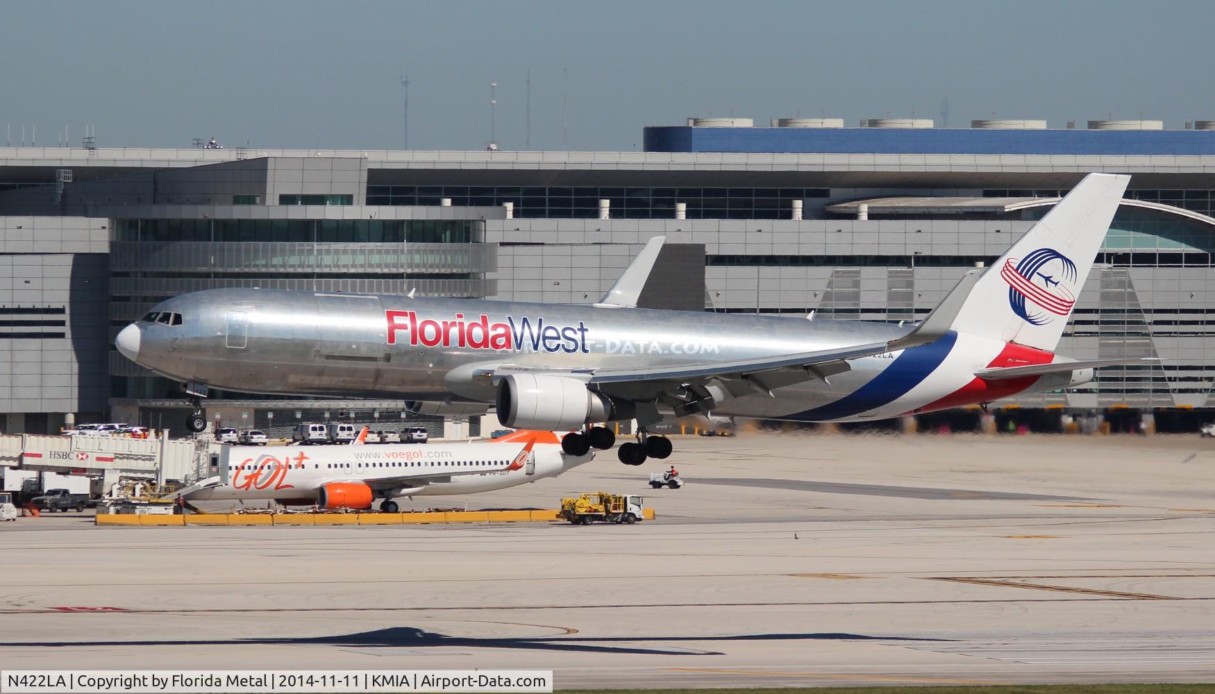 N422LA, 2007 Boeing 767-346F C/N 35818, MIA 2014