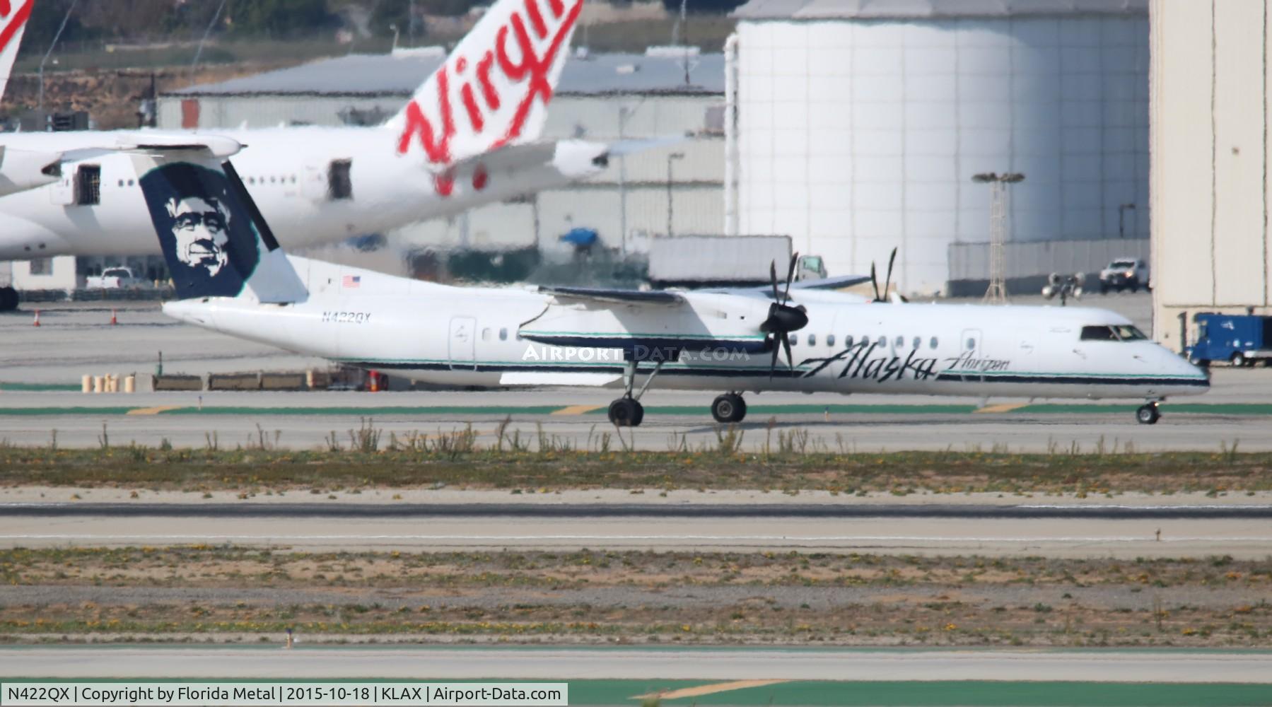 N422QX, 2007 Bombardier DHC-8-402 Dash 8 C/N 4150, LAX 2015