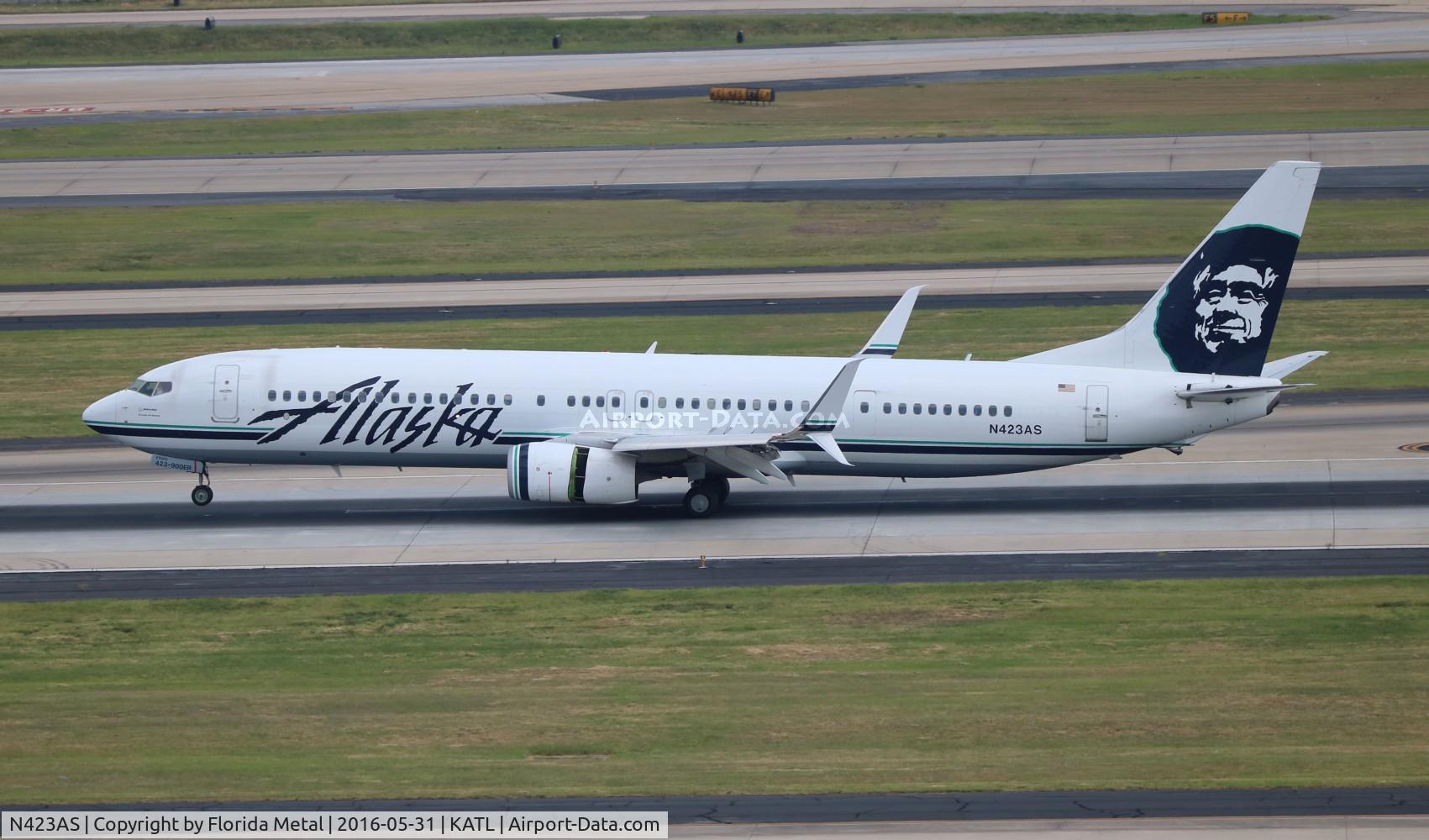 N423AS, 2013 Boeing 737-990/ER C/N 35206, ATL 2016