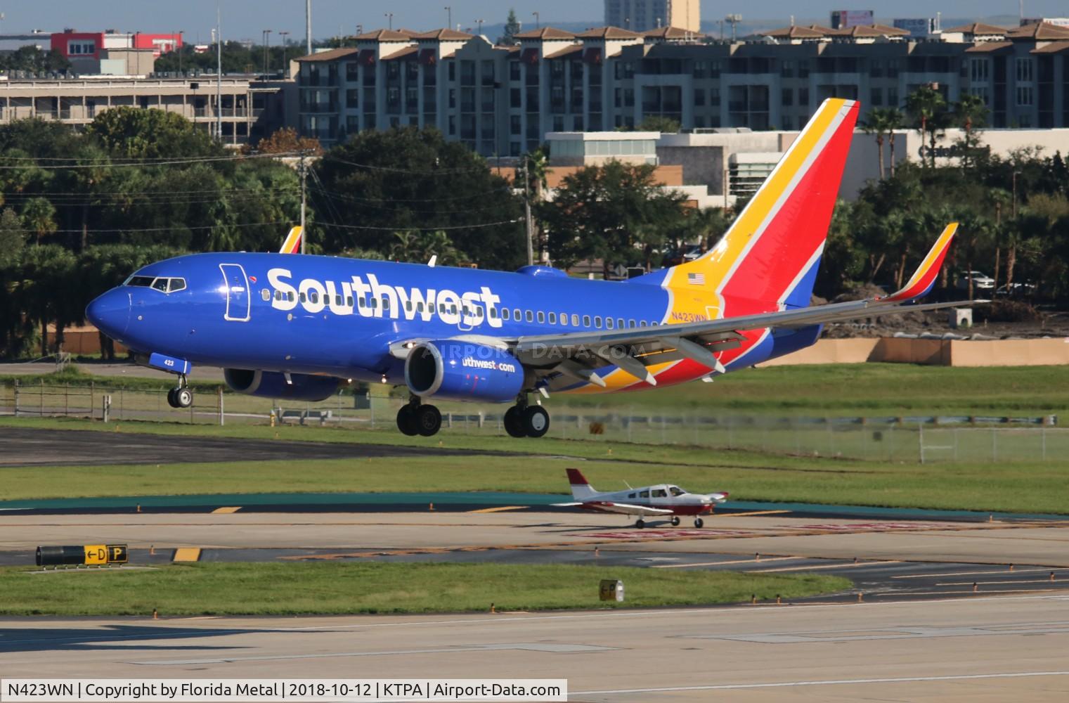 N423WN, 2002 Boeing 737-7H4 C/N 29827, TPA 2018