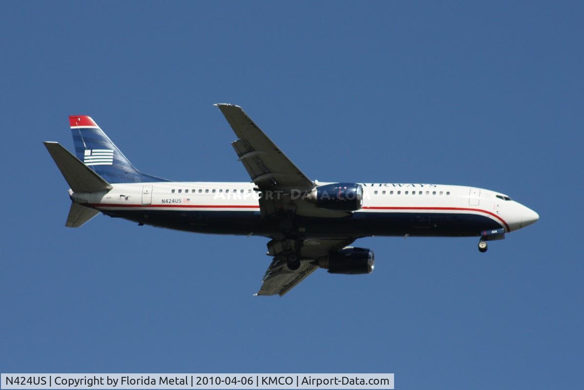 N424US, 1989 Boeing 737-401 C/N 23991, MCO 2010