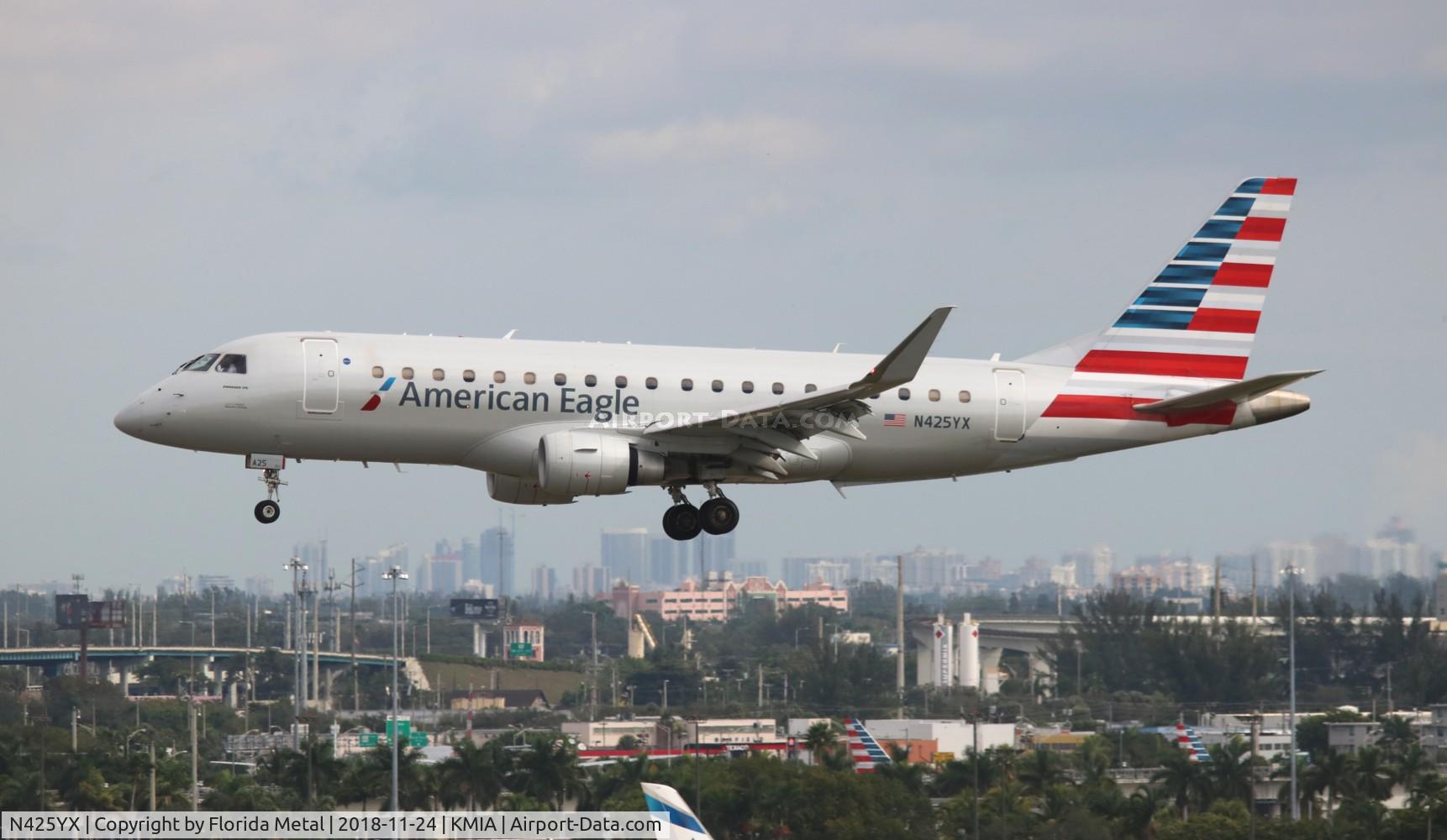 N425YX, 2014 Embraer 175LR (ERJ-170-200LR) C/N 17000396, MIA 2018