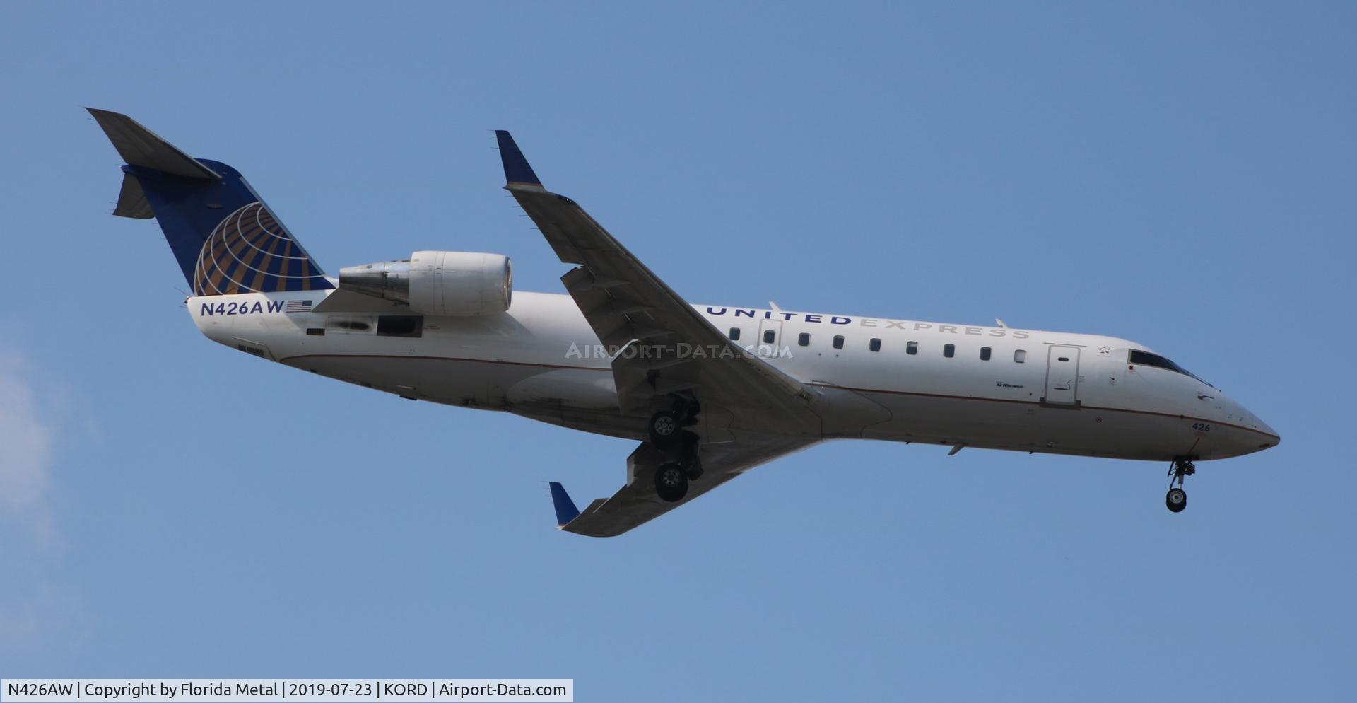 N426AW, 2002 Bombardier CRJ-200LR (CL-600-2B19) C/N 7669, ORD 2019