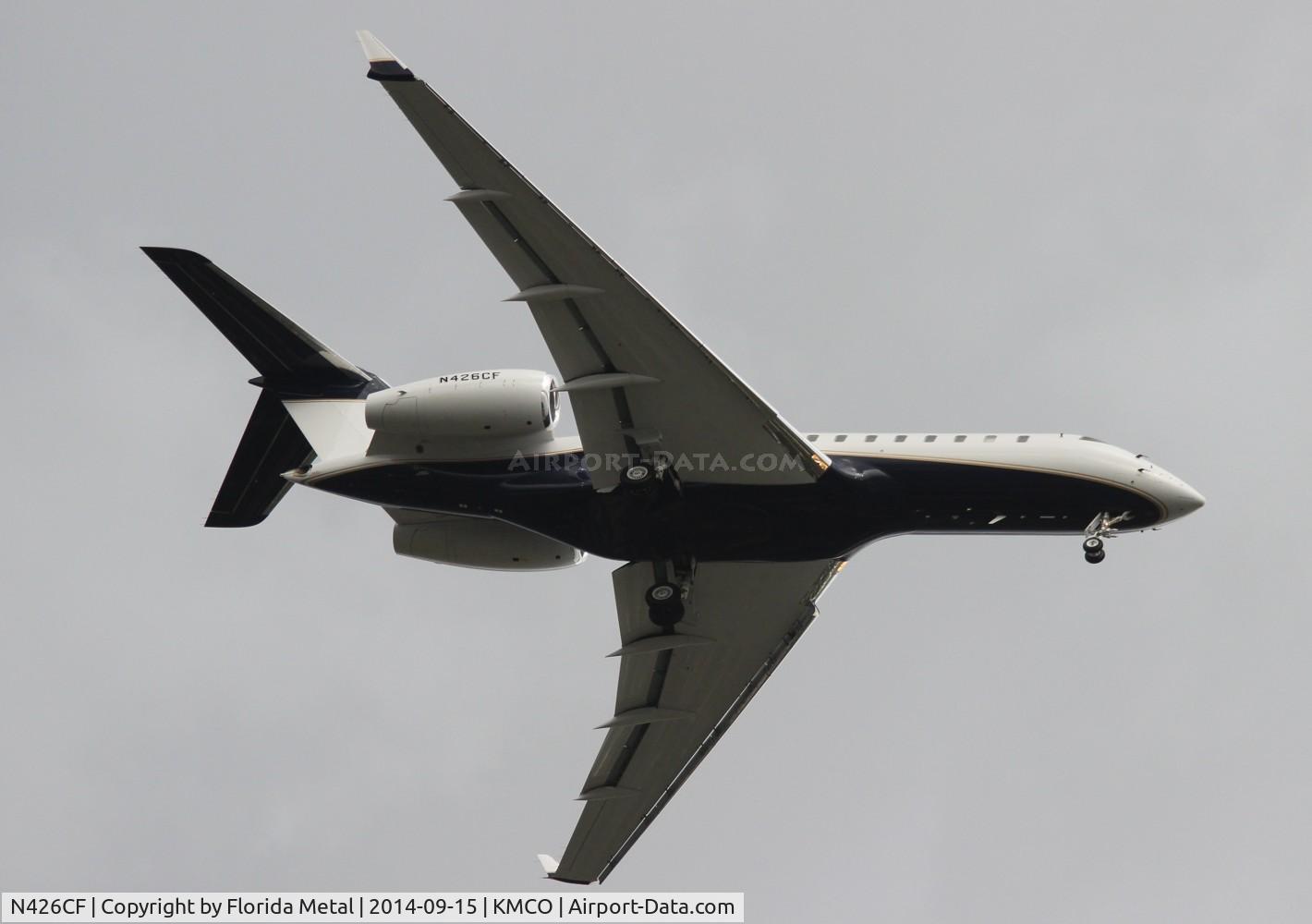 N426CF, 2007 Bombardier BD-700-1A10 Global 5000 C/N 9265, MCO 2014