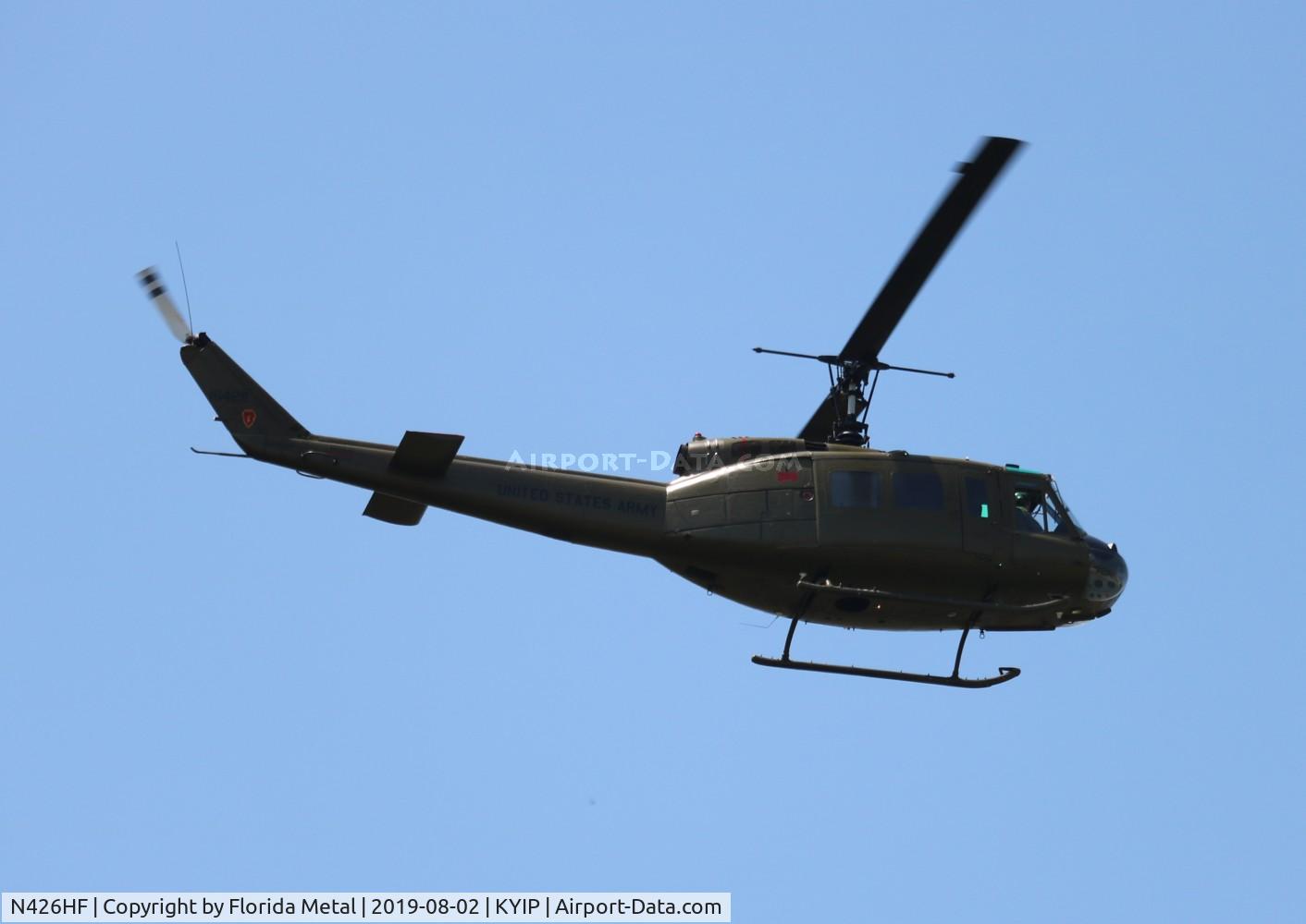 N426HF, 1970 Bell UH-1H-BF Iroquois C/N 12731, TOM 2019