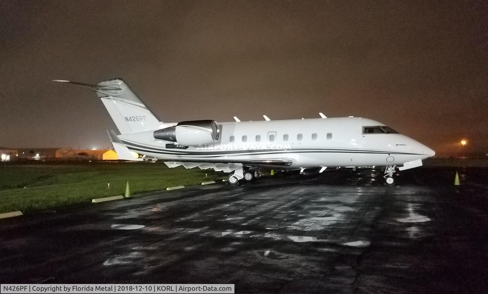 N426PF, 2002 Bombardier Challenger 604 (CL-600-2B16) C/N 5547, ORL 2018