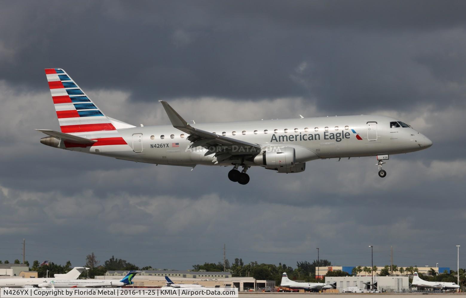 N426YX, 2014 Embraer 175LR (ERJ-170-200LR) C/N 17000397, MIA 2016