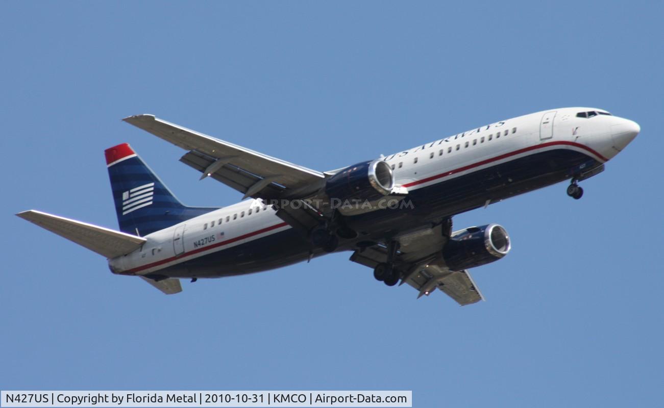 N427US, 1989 Boeing 737-4B7 C/N 24549, MCO 2010