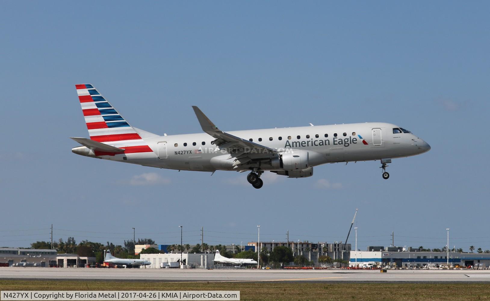 N427YX, 2014 Embraer 175LR (ERJ-170-200LR) C/N 17000402, MIA 2017