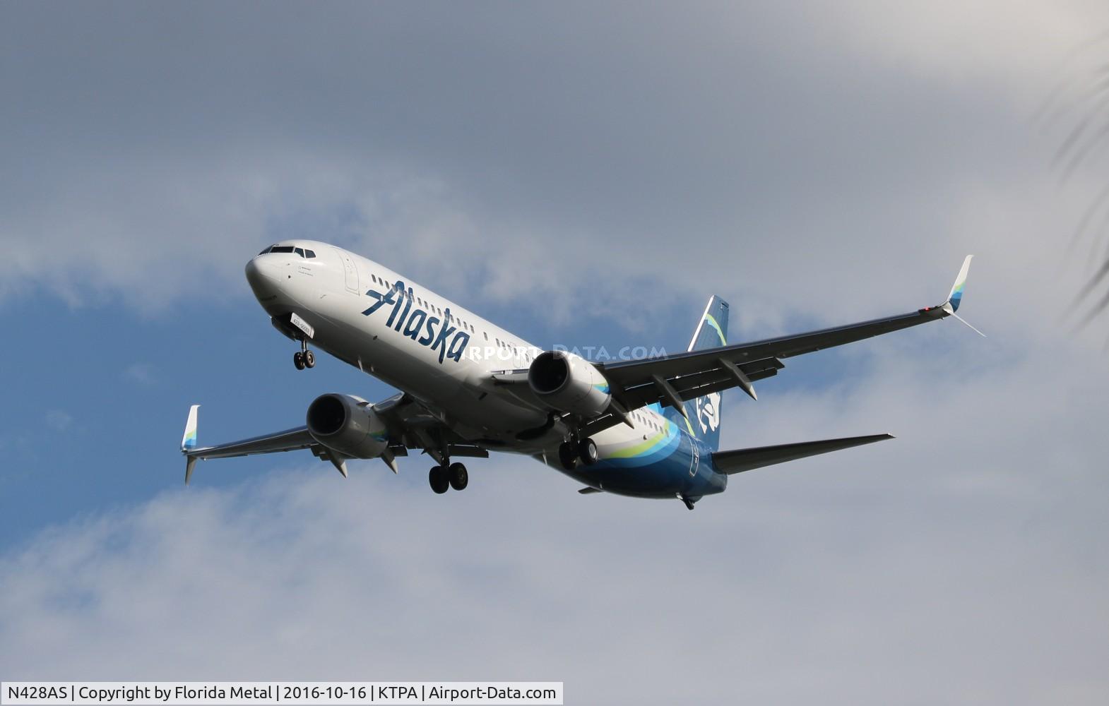 N428AS, 2016 Boeing 737-990/ER C/N 36353, TPA 2016