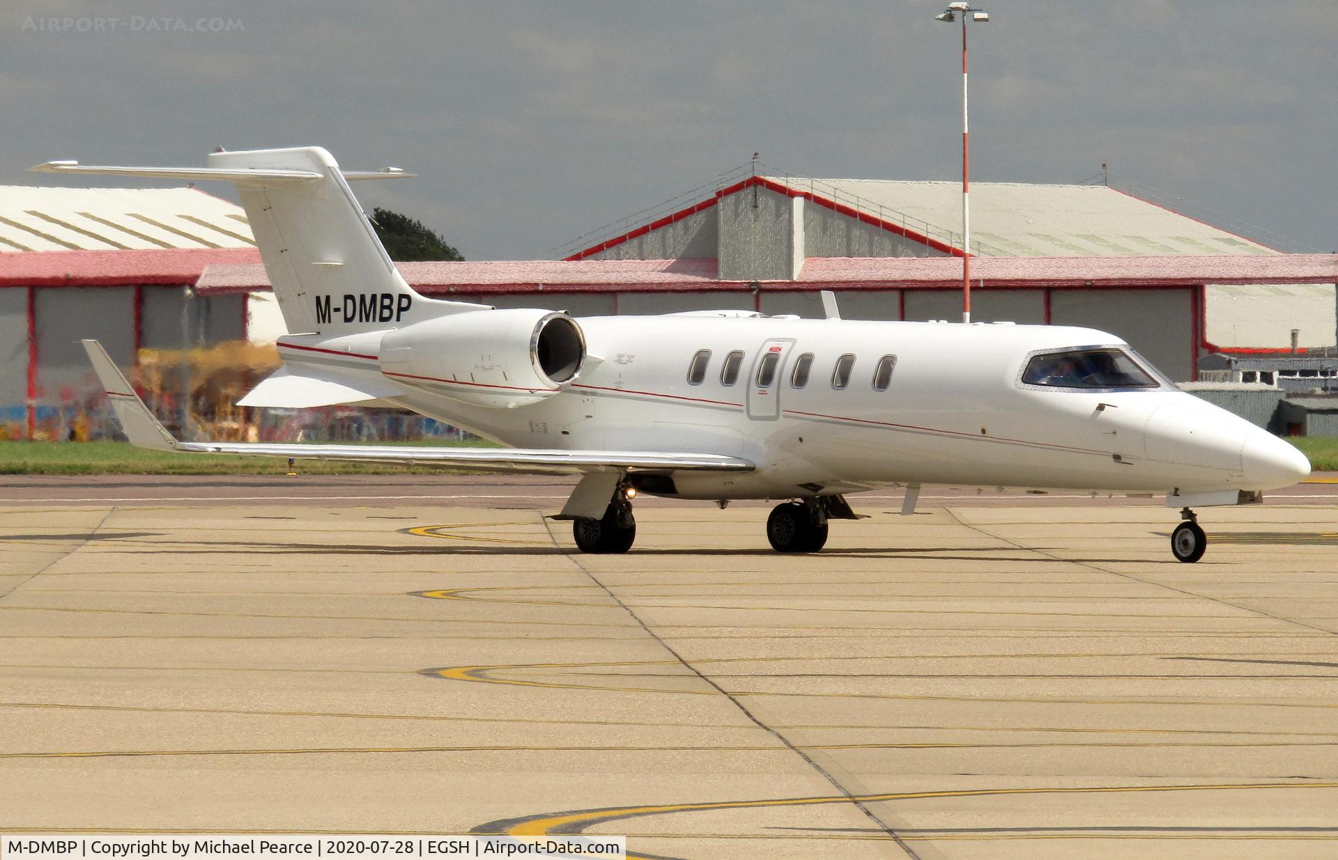 M-DMBP, 2012 Learjet 40 C/N 45-2133, Arriving at SaxonAir from Luton (LTN).