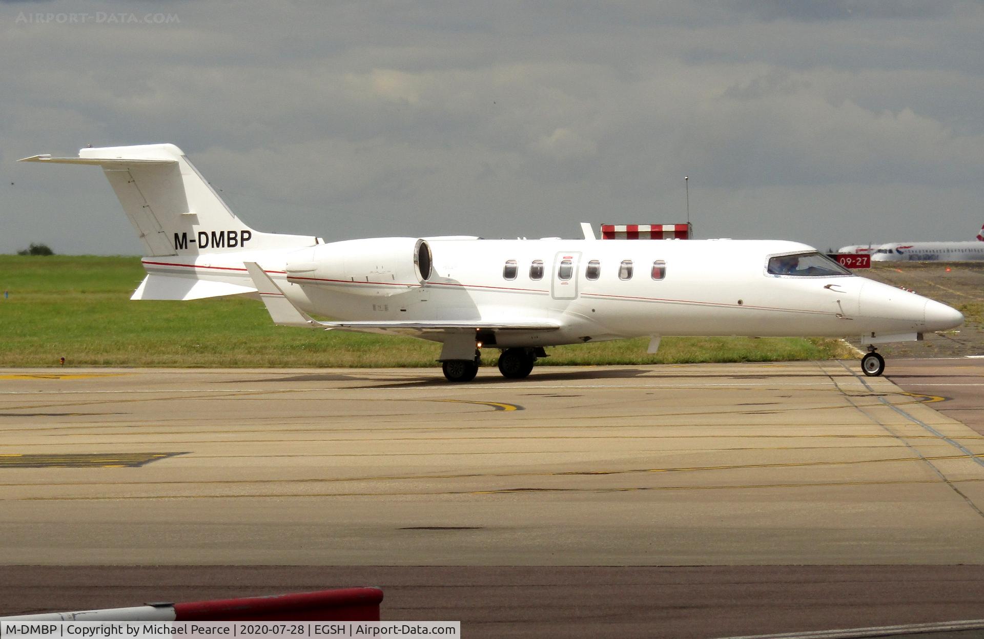M-DMBP, 2012 Learjet 40 C/N 45-2133, Departing SaxonAir to Dublin (DUB) after a quick visit.