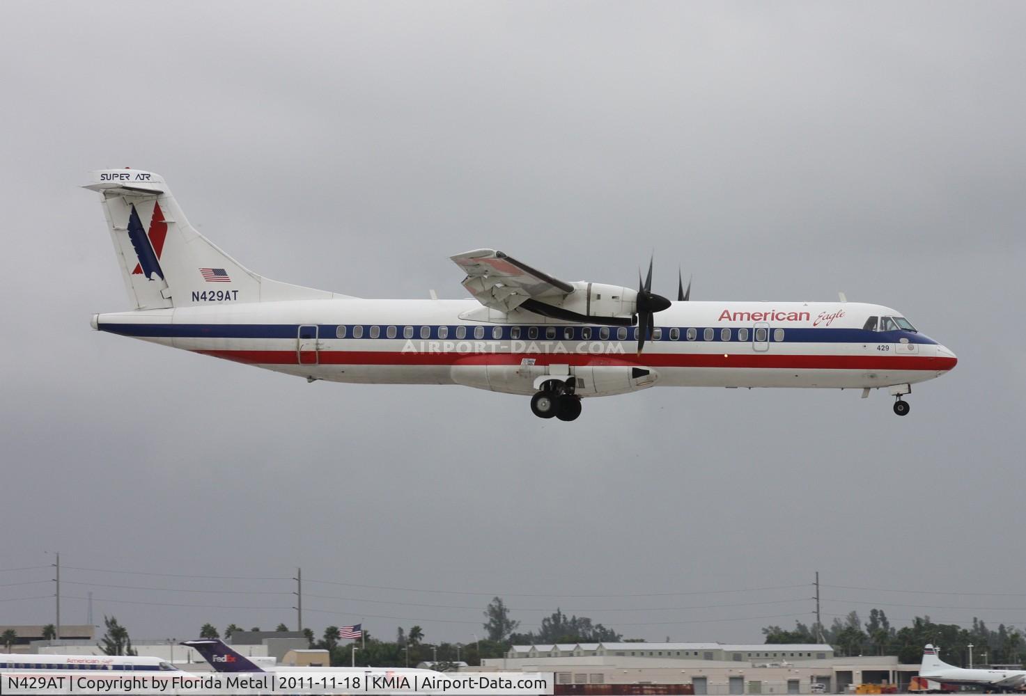 N429AT, 1994 ATR 72-212 C/N 429, MIA 2011