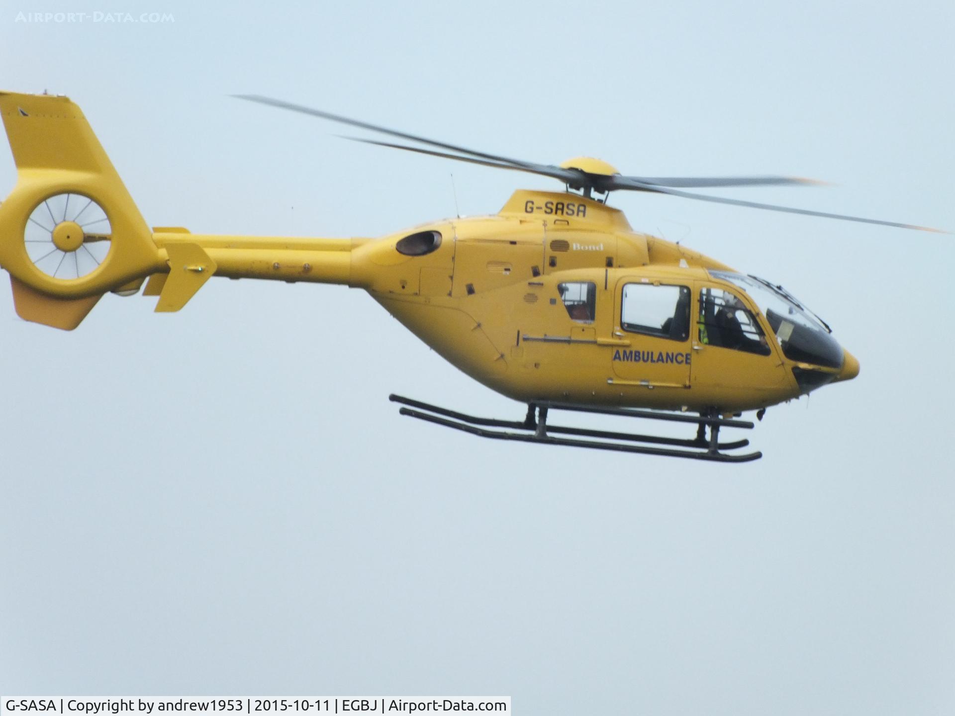 G-SASA, 2000 Eurocopter EC-135T-2 C/N 0147, G-SASA at Gloucestershire Airport.