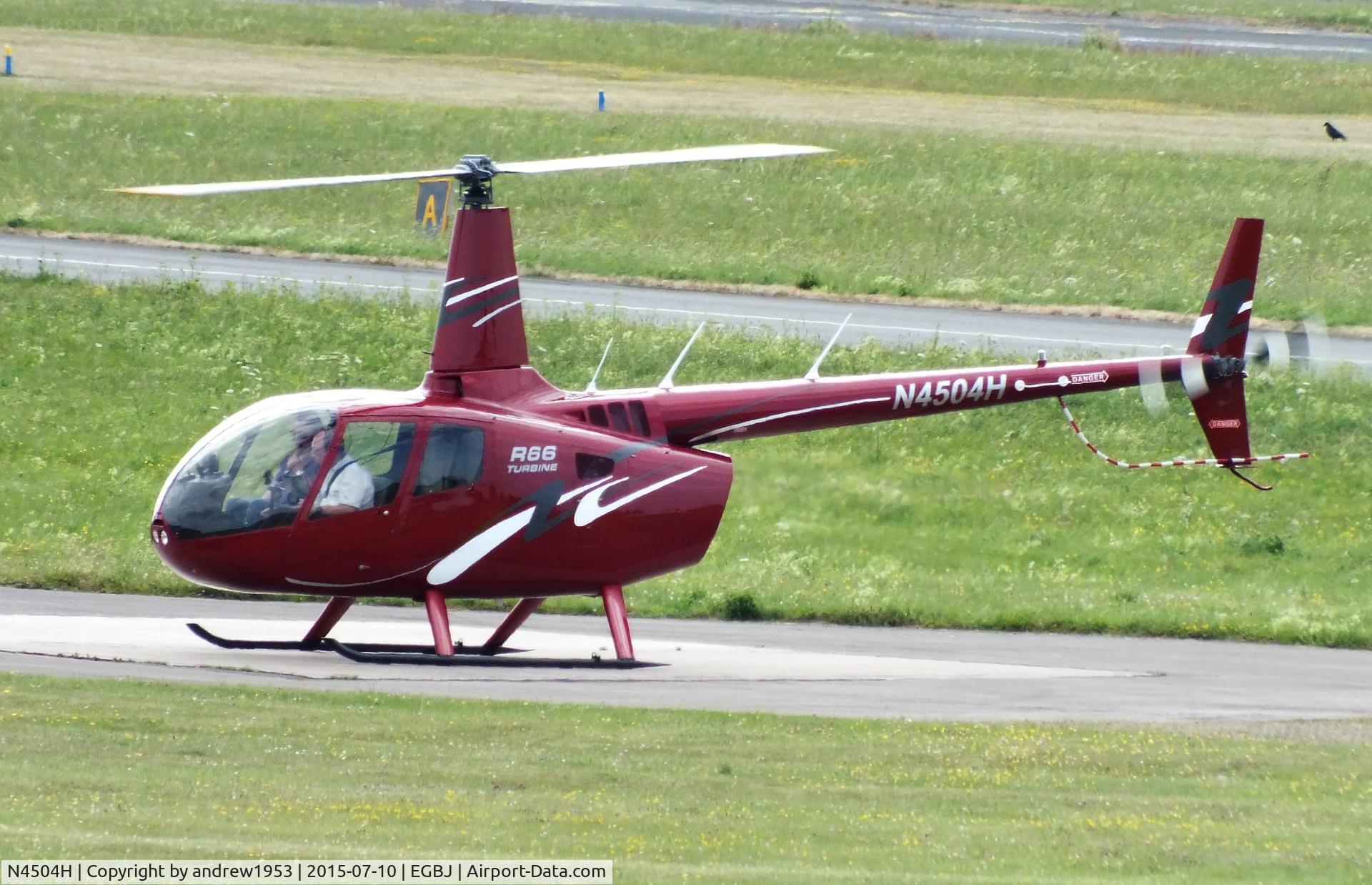 N4504H, Robinson R66 C/N 0082, N4504H at Gloucestershire Airport.
