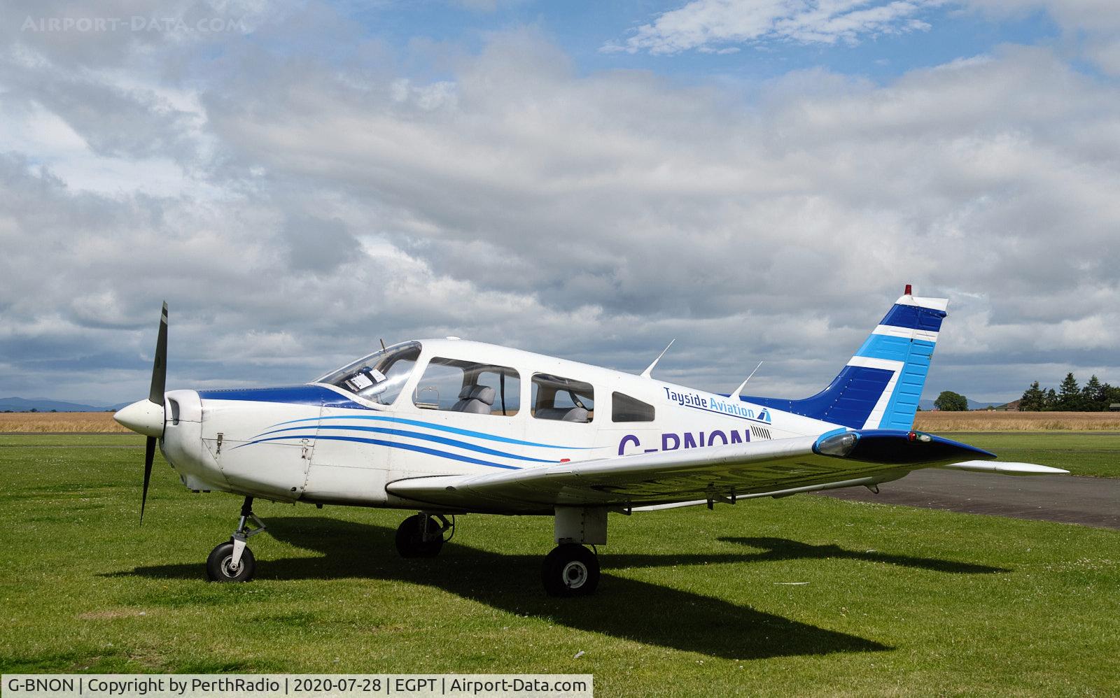 G-BNON, 1987 Piper PA-28-161 Cherokee Warrior II C/N 2816025, A visitor
