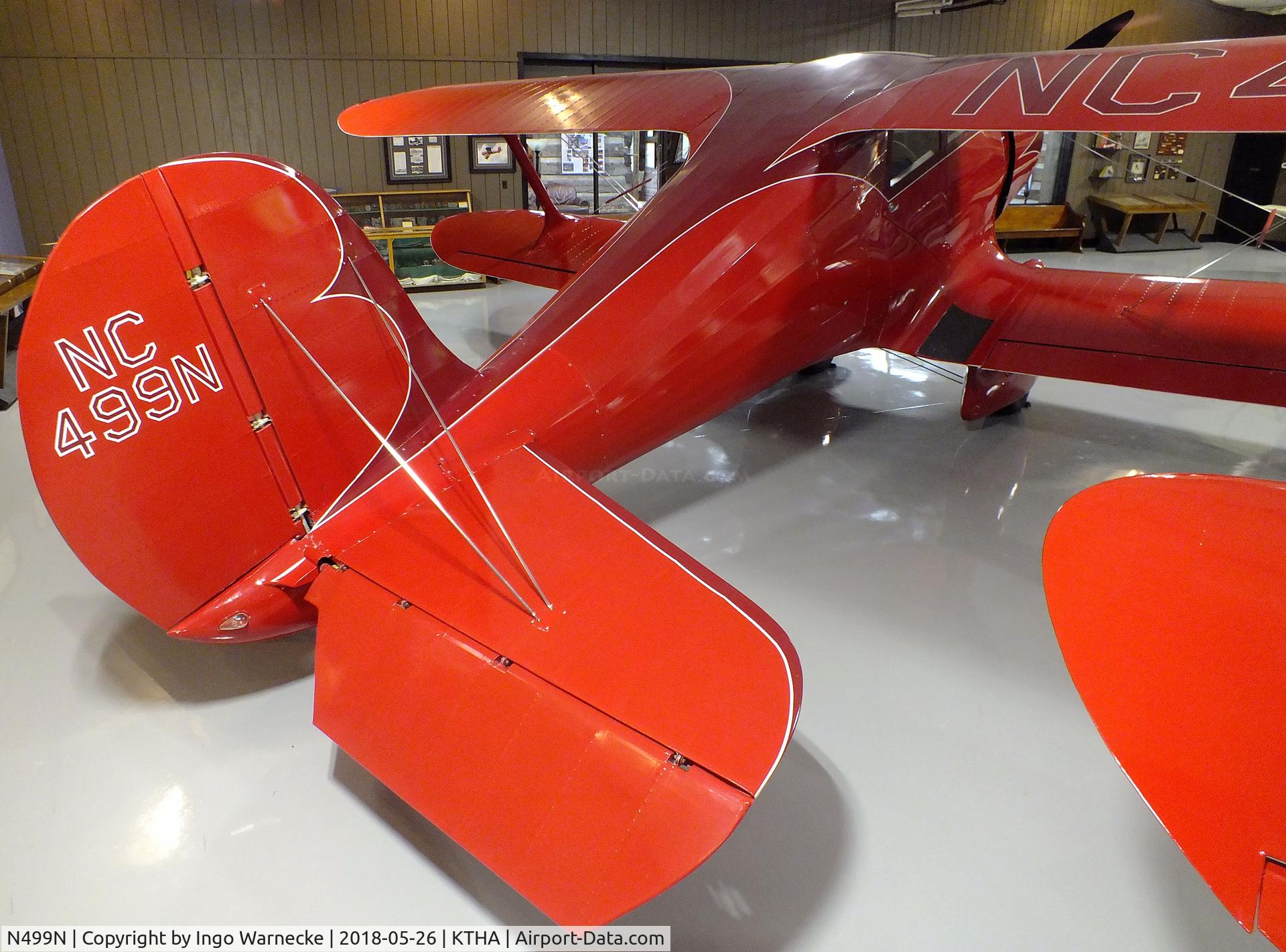 N499N, Beech 17R C/N 17R-1, Beechcraft 17R Staggerwing at the Beechcraft Heritage Museum, Tullahoma TN