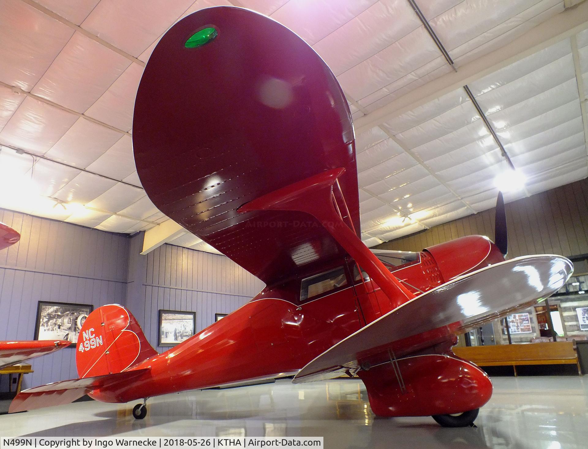 N499N, Beech 17R C/N 17R-1, Beechcraft 17R Staggerwing at the Beechcraft Heritage Museum, Tullahoma TN