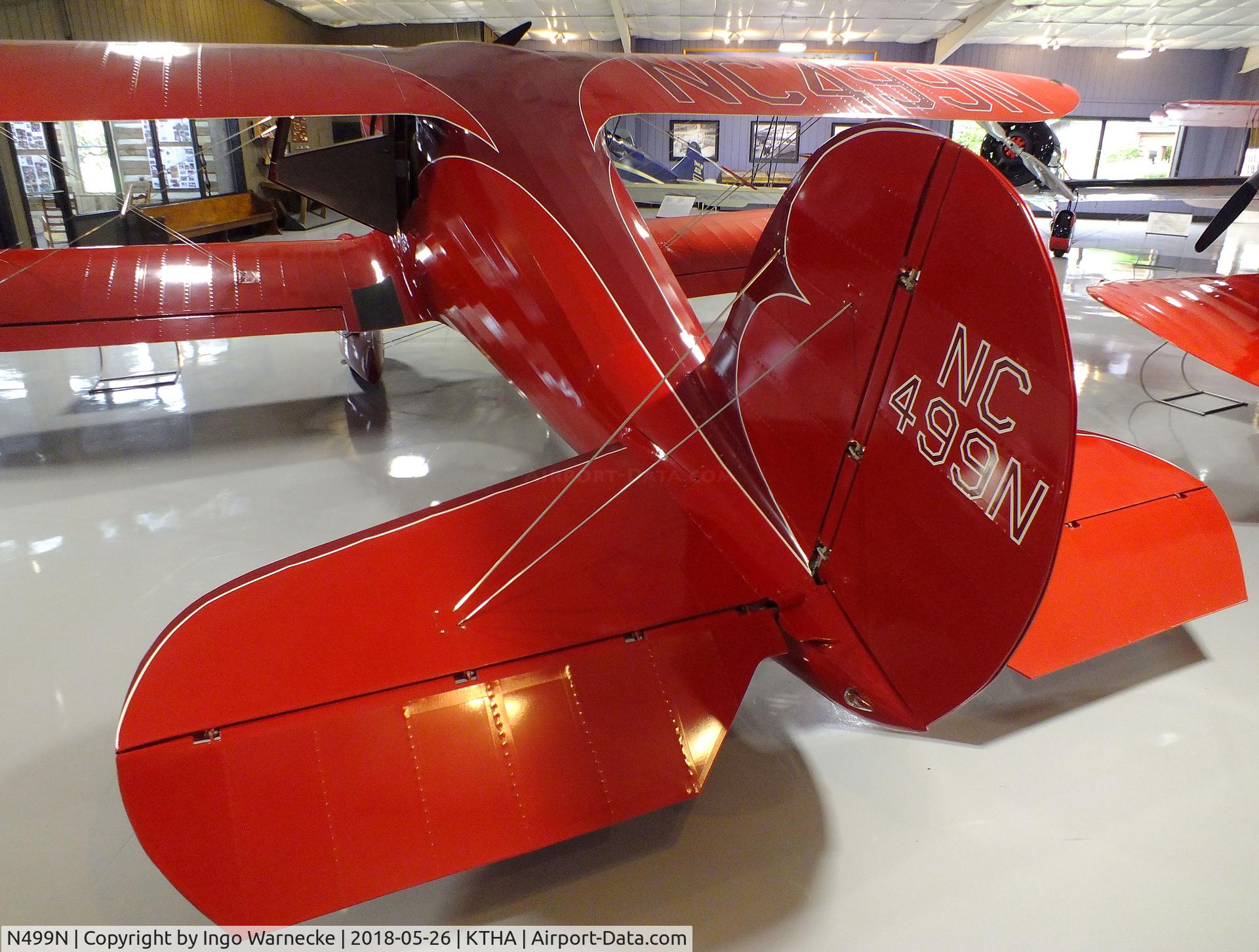 N499N, Beech 17R C/N 17R-1, Beechcraft 17R Staggerwing at the Beechcraft Heritage Museum, Tullahoma TN