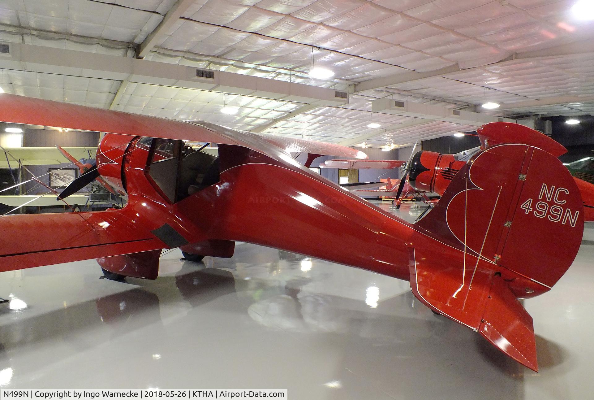 N499N, Beech 17R C/N 17R-1, Beechcraft 17R Staggerwing at the Beechcraft Heritage Museum, Tullahoma TN