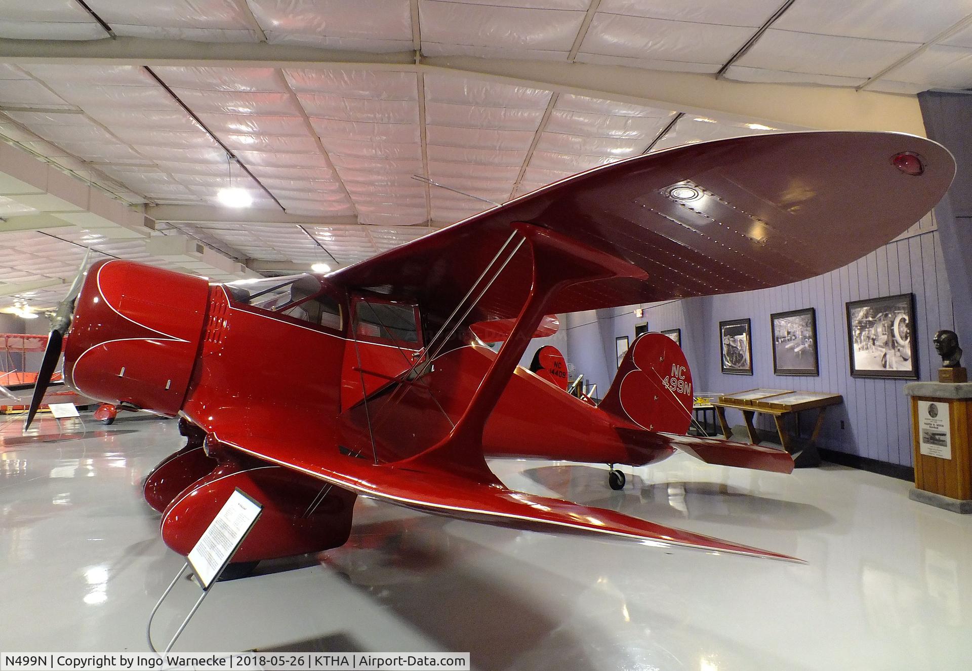 N499N, Beech 17R C/N 17R-1, Beechcraft 17R Staggerwing at the Beechcraft Heritage Museum, Tullahoma TN