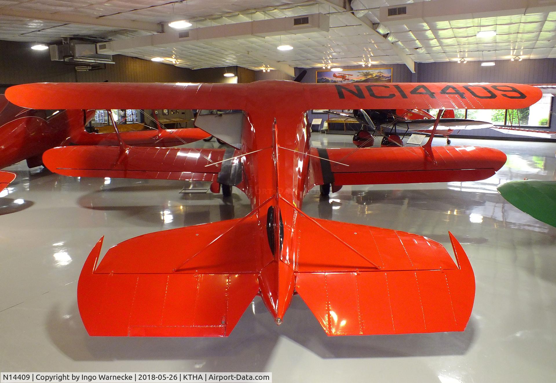 N14409, 1934 Beech B17L C/N 21, Beechcraft B17L Staggerwing at the Beechcraft Heritage Museum, Tullahoma TN