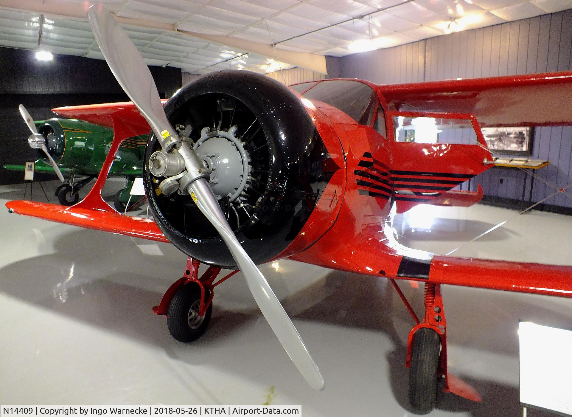 N14409, 1934 Beech B17L C/N 21, Beechcraft B17L Staggerwing at the Beechcraft Heritage Museum, Tullahoma TN