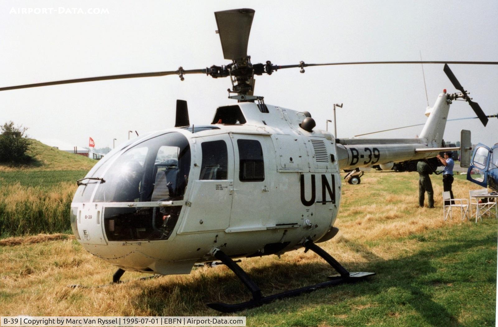 B-39, 1975 MBB Bo-105CB C/N S-239, Koksijde Airshow 1995.