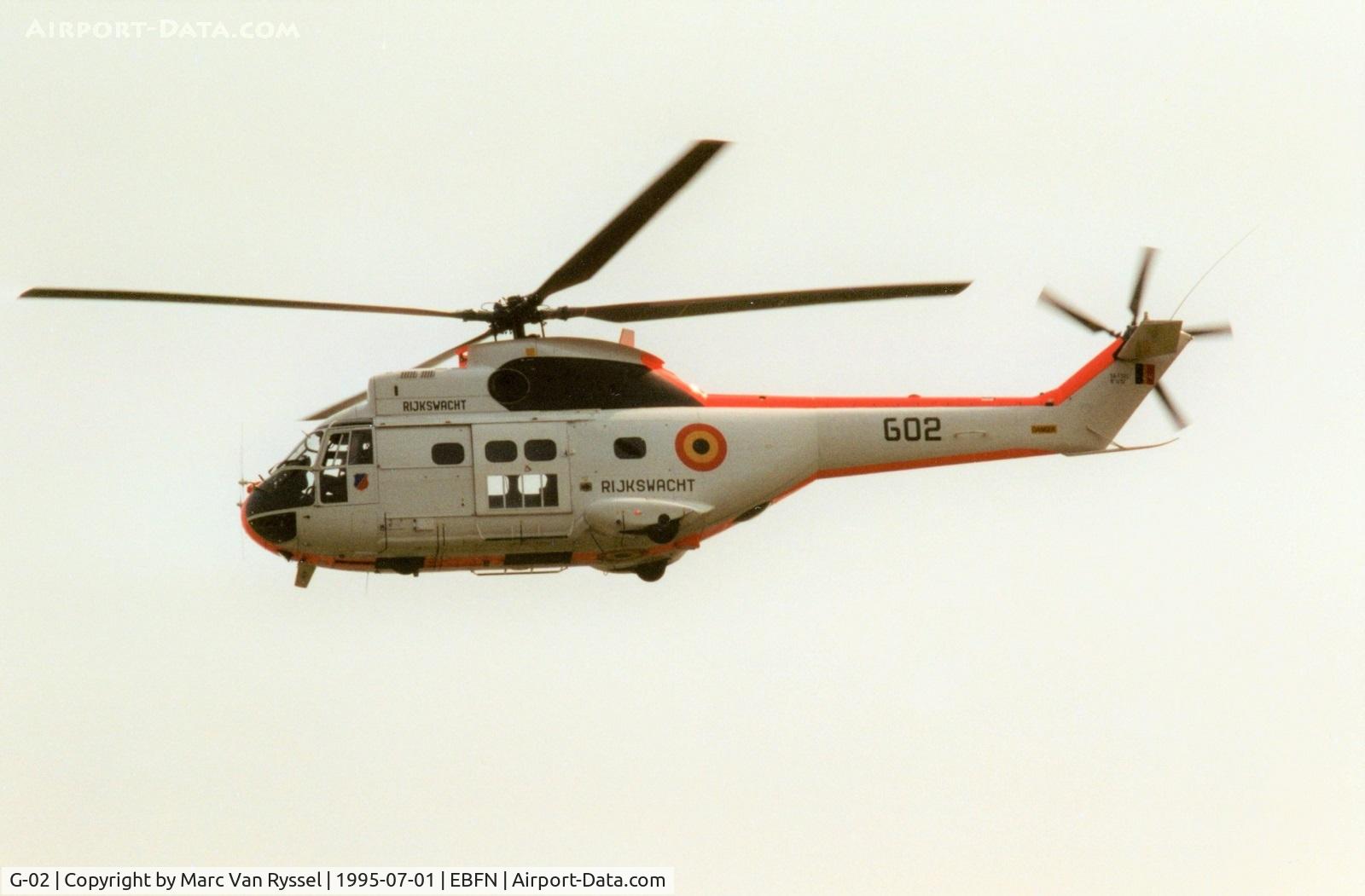 G-02, Aérospatiale SA-330L Puma C/N 1237, Koksijde Airshow 1995.