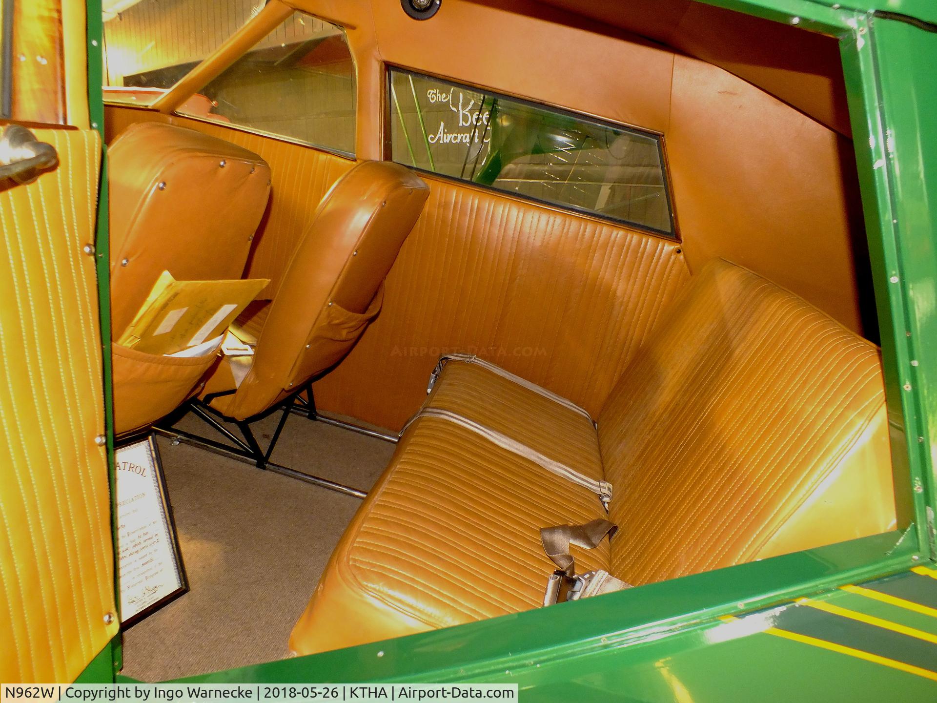 N962W, 1936 Beech C17L C/N 100, Beechcraft C17L Staggerwing at the Beechcraft Heritage Museum, Tullahoma TN  #i