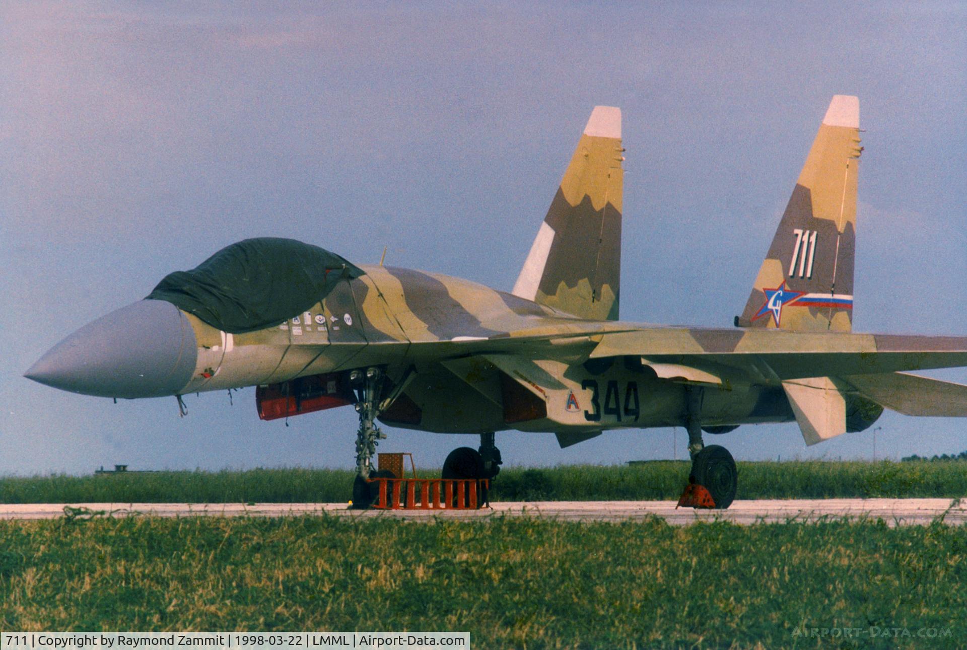 711, Sukhoi Su-37 Flanker C/N 79871011104, Sukhoi 37 Flanker 711/344 Russian Air Force