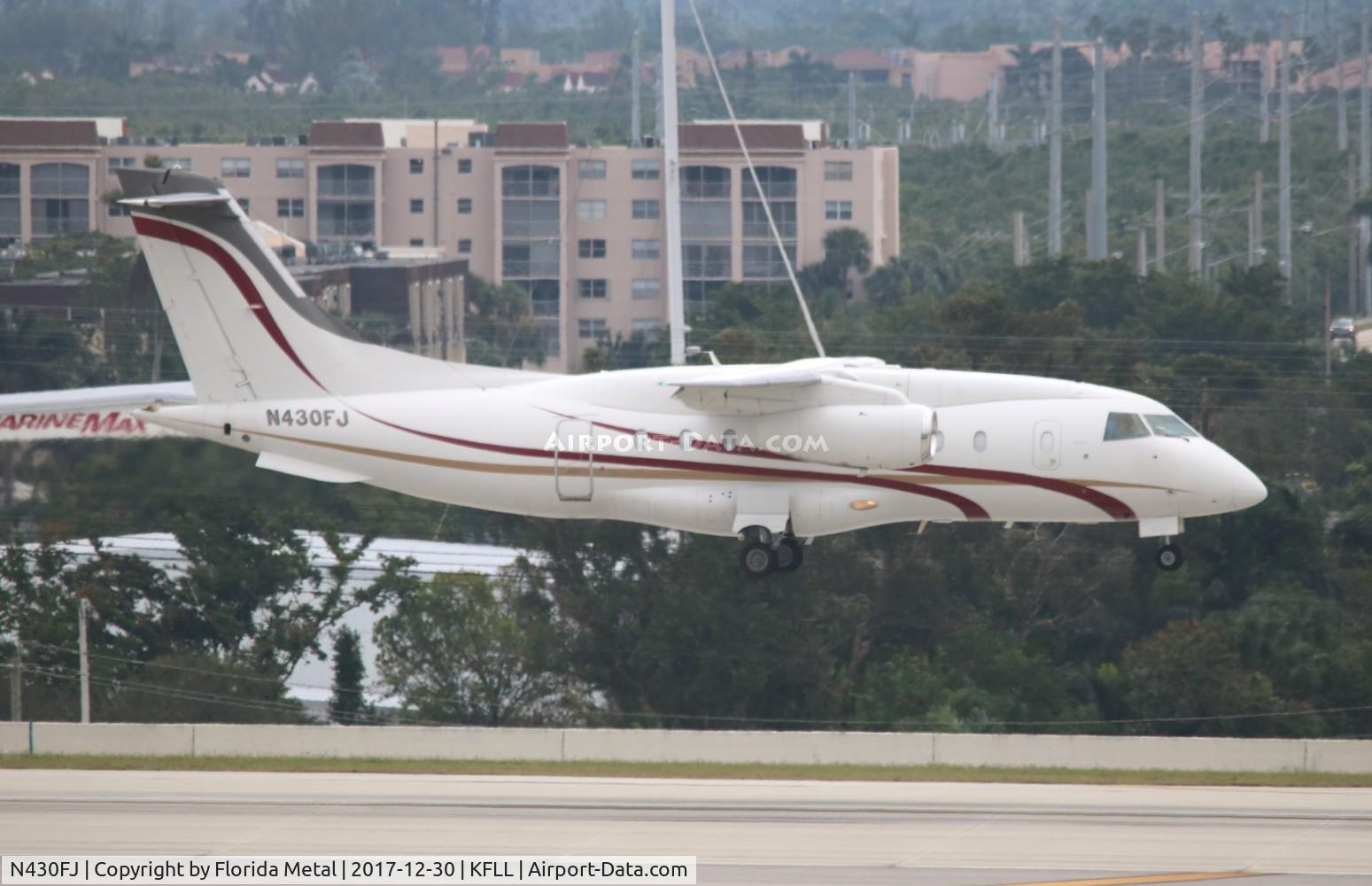 N430FJ, 2002 Fairchild Dornier 328-300 328JET C/N 3209, FLL 2017