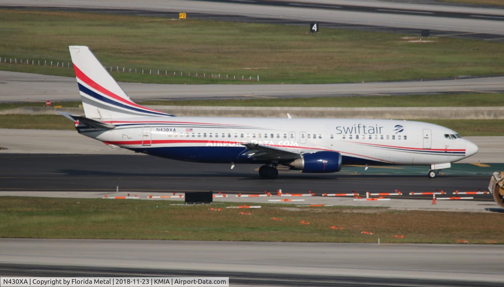 N430XA, 1991 Boeing 737-484 C/N 25430, MIA 2018