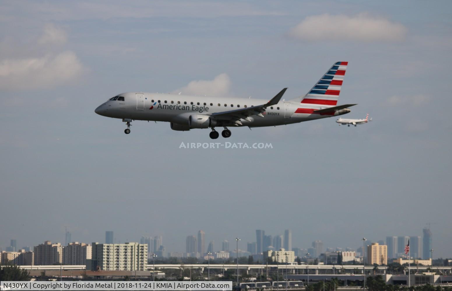 N430YX, 2014 Embraer 175LR (ERJ-170-200LR) C/N 17000409, MIA 2018