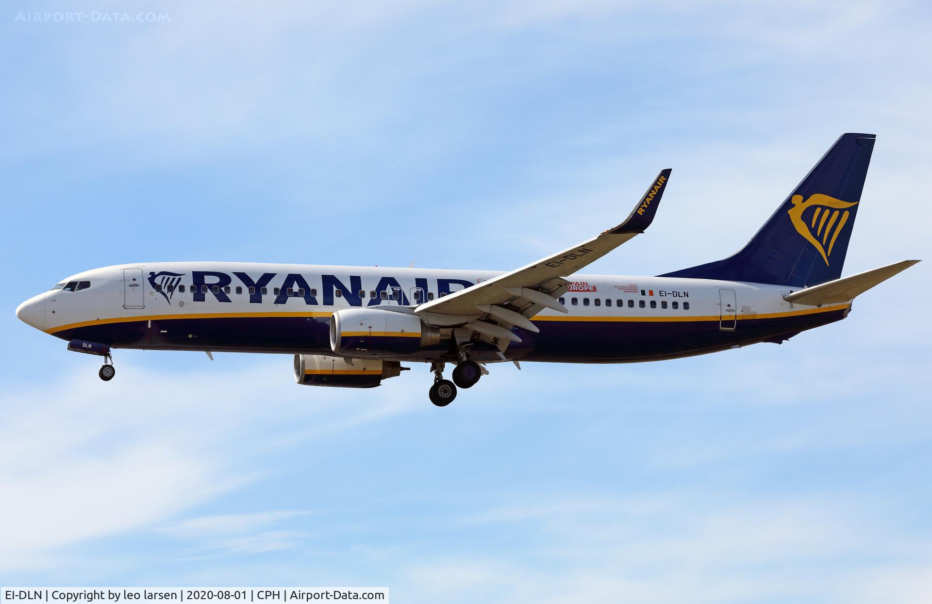 EI-DLN, 2006 Boeing 737-8AS C/N 33595, Copenhagen 1.8.2020