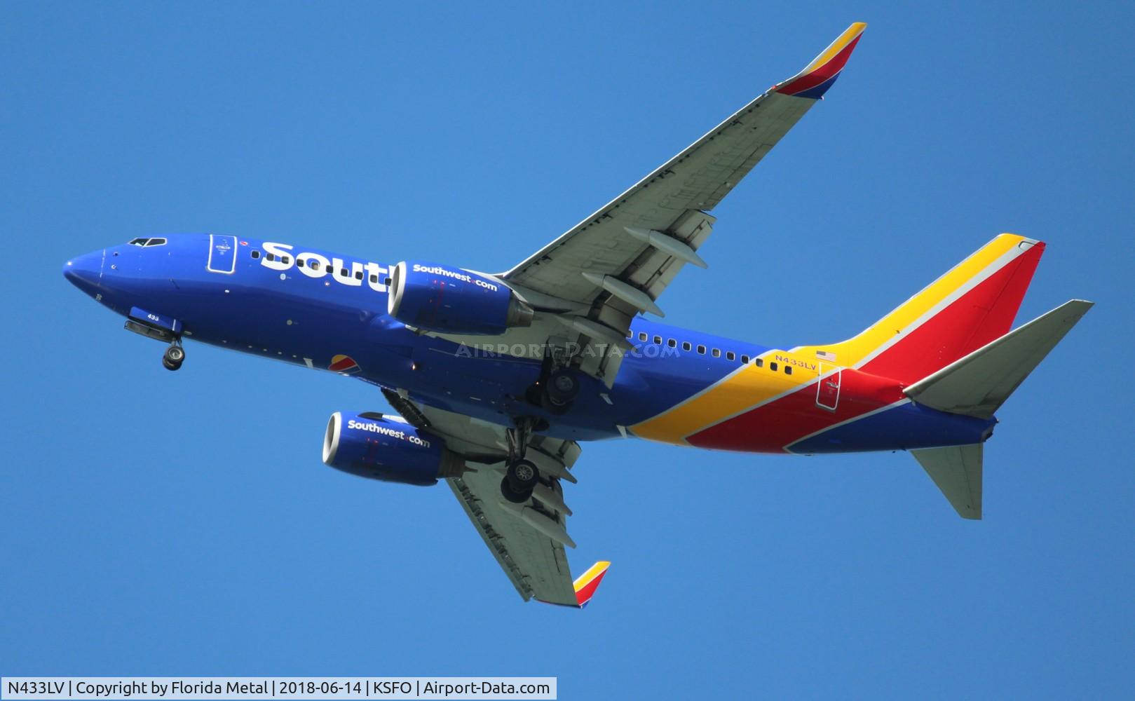 N433LV, 2003 Boeing 737-7H4 C/N 33716, SFO 2018