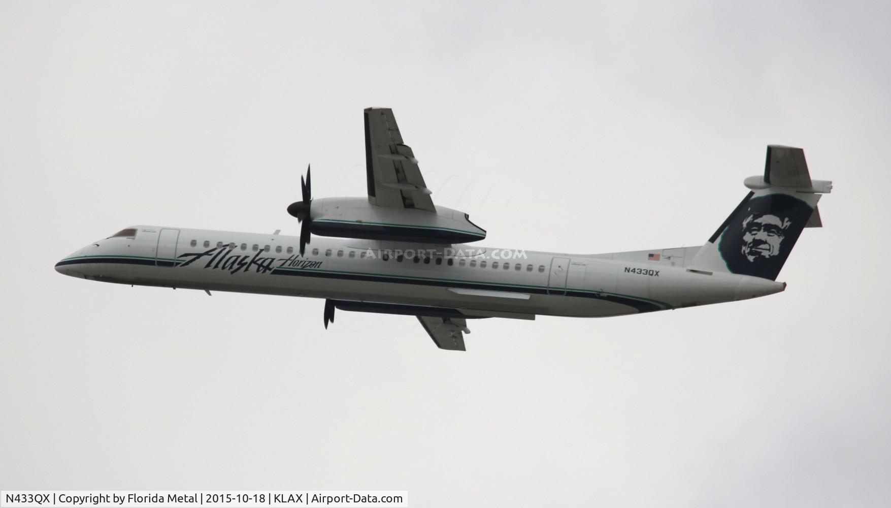 N433QX, 2008 Bombardier DHC-8-402 Dash 8 C/N 4210, LAX 2015