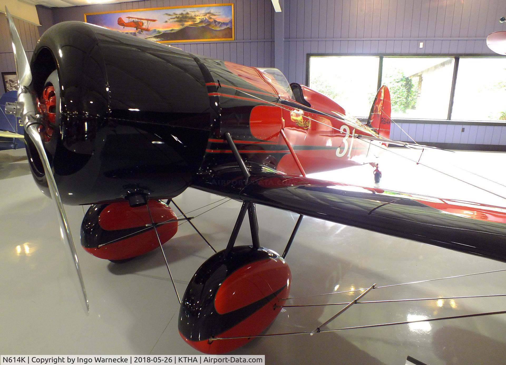 N614K, 1971 Travel Air Type R C/N RB0001, Travel Air Type R 'Mystery Ship' at the Beechcraft Heritage Museum, Tullahoma TN