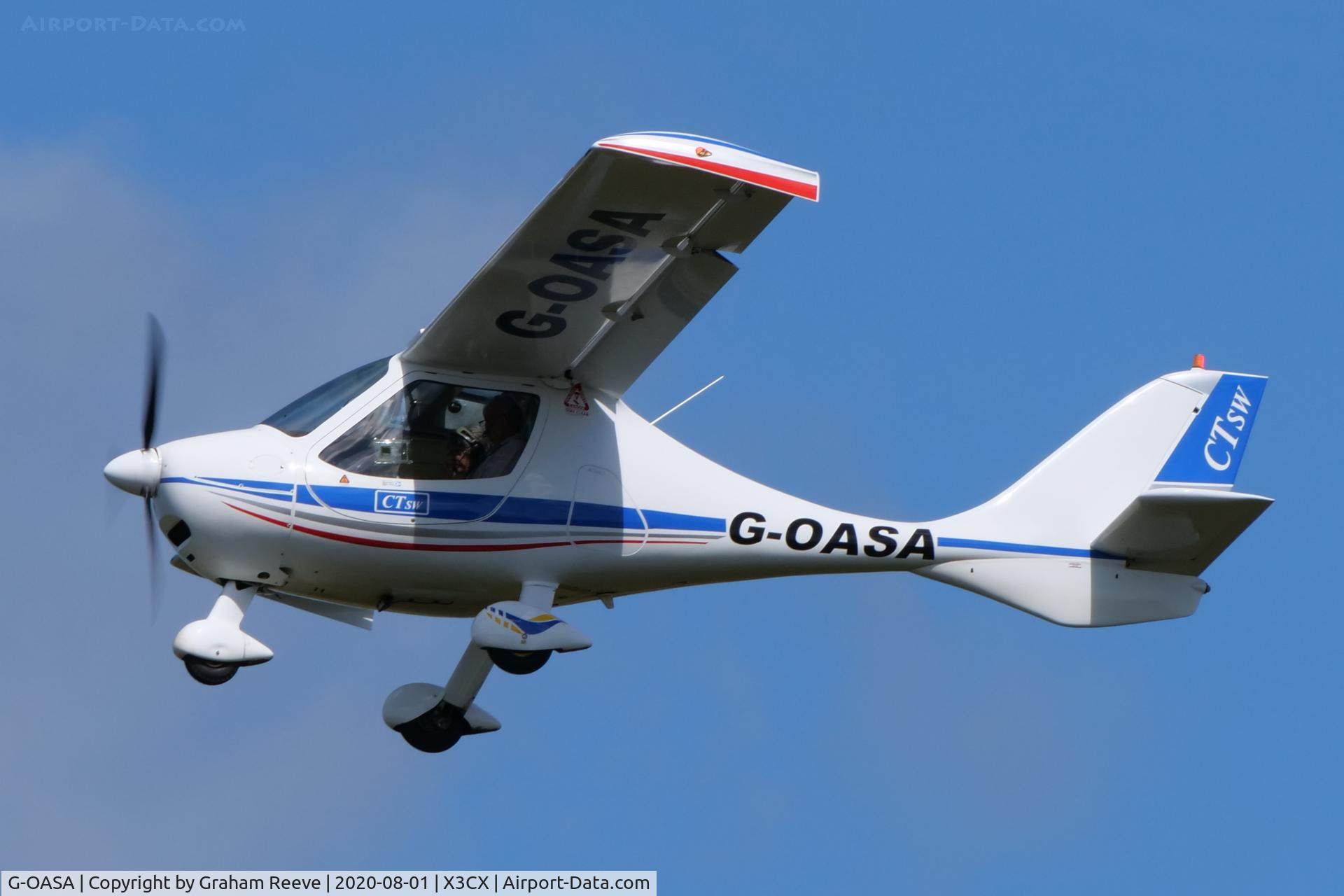 G-OASA, 2009 Flight Design CTSW C/N 8497, Departing from Northrepps.