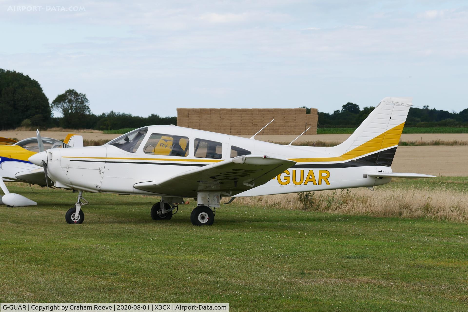 G-GUAR, 1978 Piper PA-28-161 Warrior II C/N 28-7816576, Parked at Northrepps.