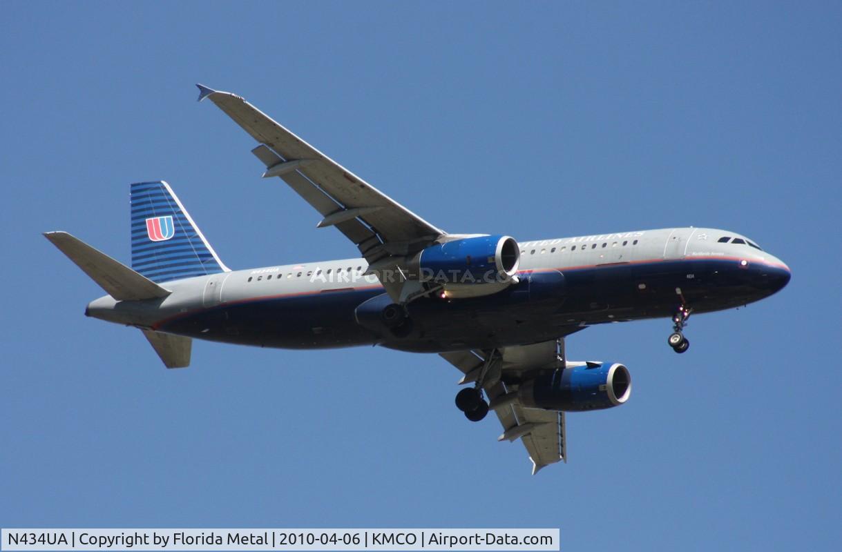 N434UA, 1996 Airbus A320-232 C/N 592, MCO 2010